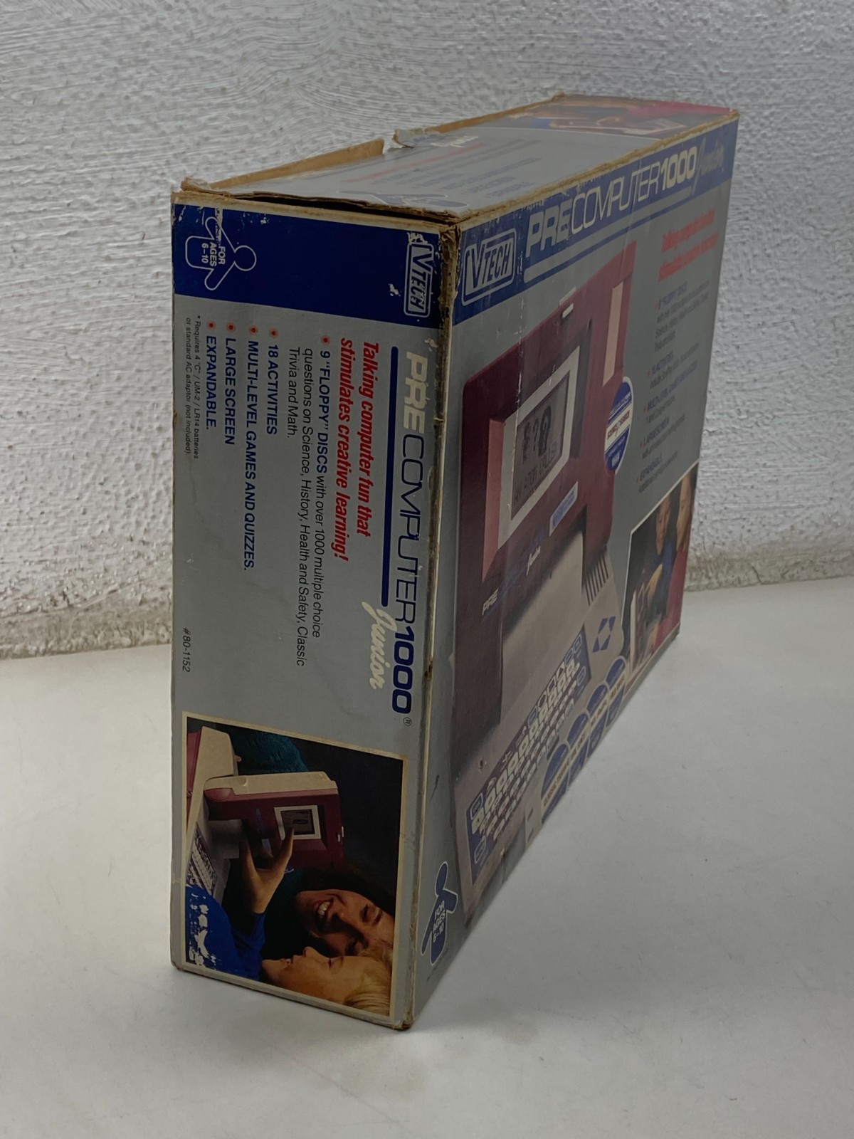 Vintage VTECH Pre Computer Junior 1000 Learning Educational Game 1990 NEW