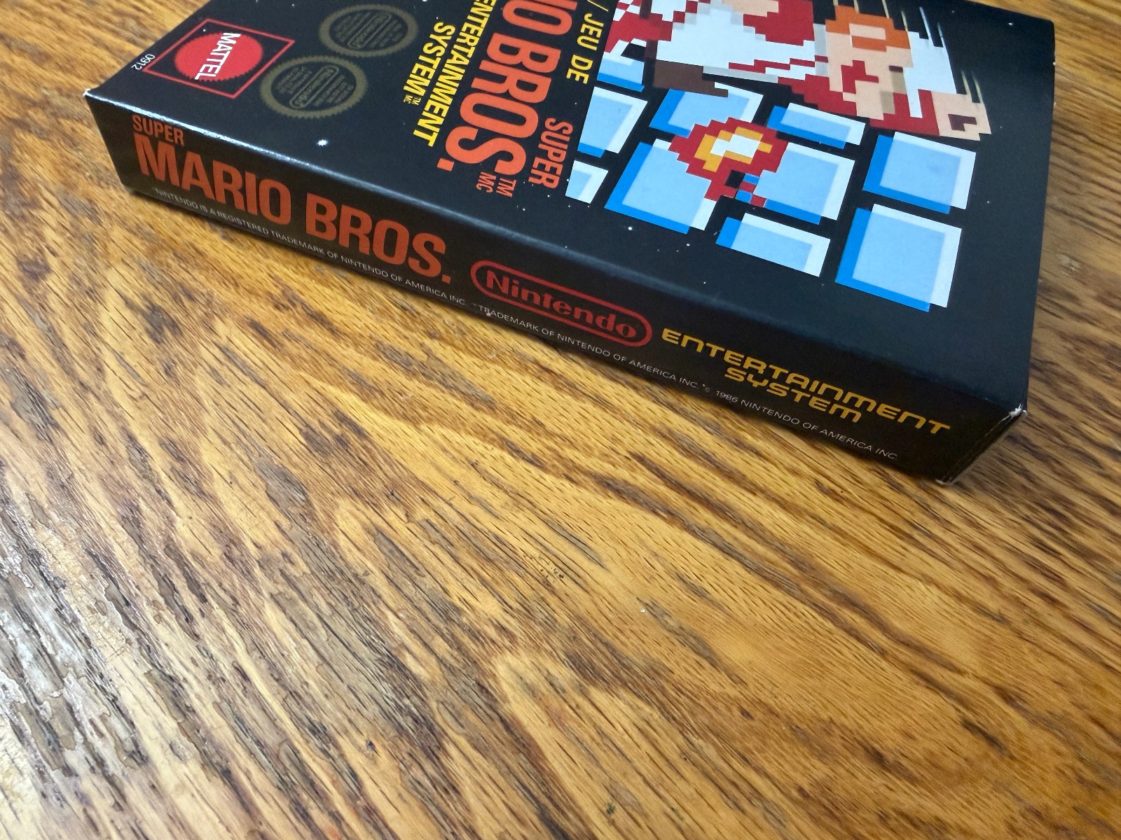 1986 MATTEL Super Mario Bros Control Deck complete in box nintendo nes RARE MINT