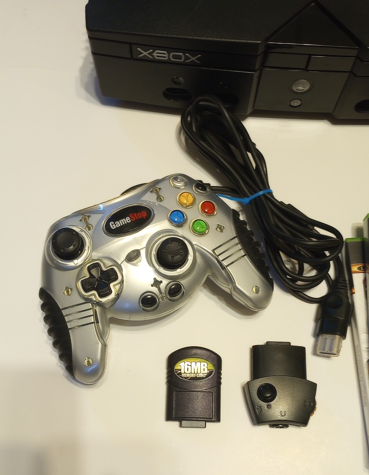 Microsoft Xbox Original Console Bundle 1 Controller 16MB Card 6 Games Tested