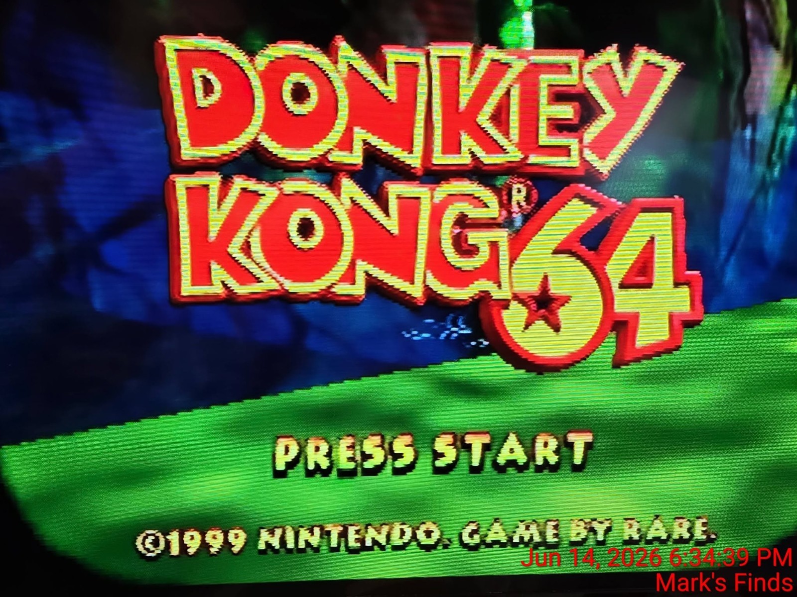 Nintendo 64 N64 Jungle Green Donkey Kong Console Bundle W/ Expansion Pak Tested
