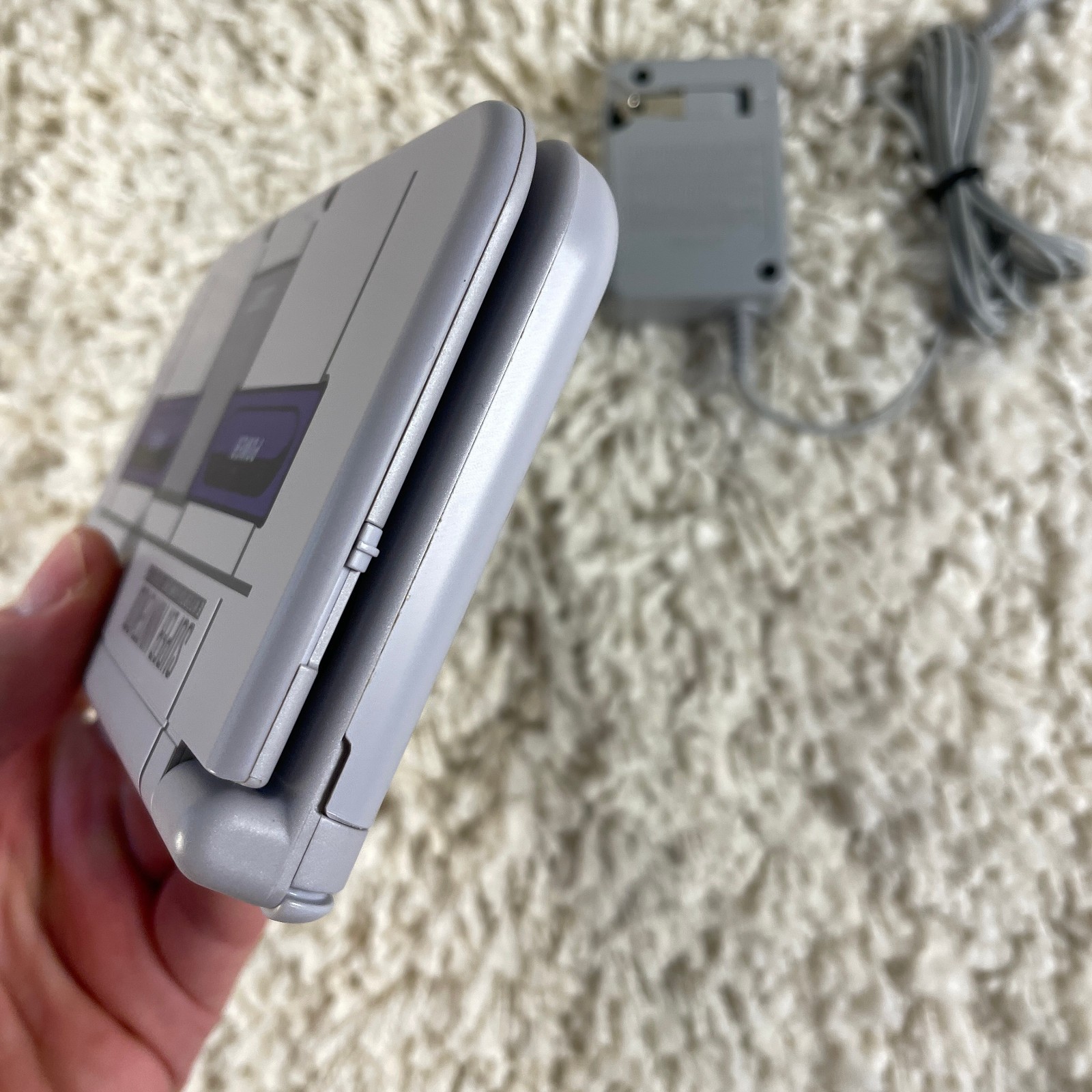 Nintendo New 3DS XL Super Nintendo SNES Edition Gray Purple NTSC RED-001 Tested