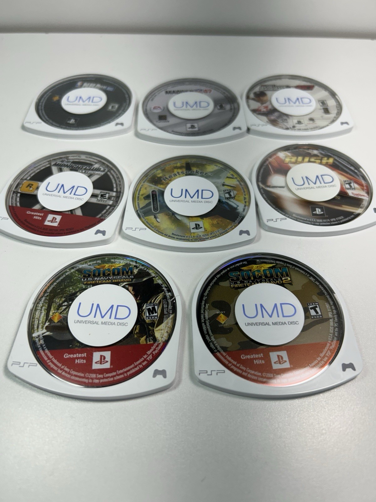 Sony Playstation Portable PSP Handheld Game System – Tested & Reset W/ 8 Games