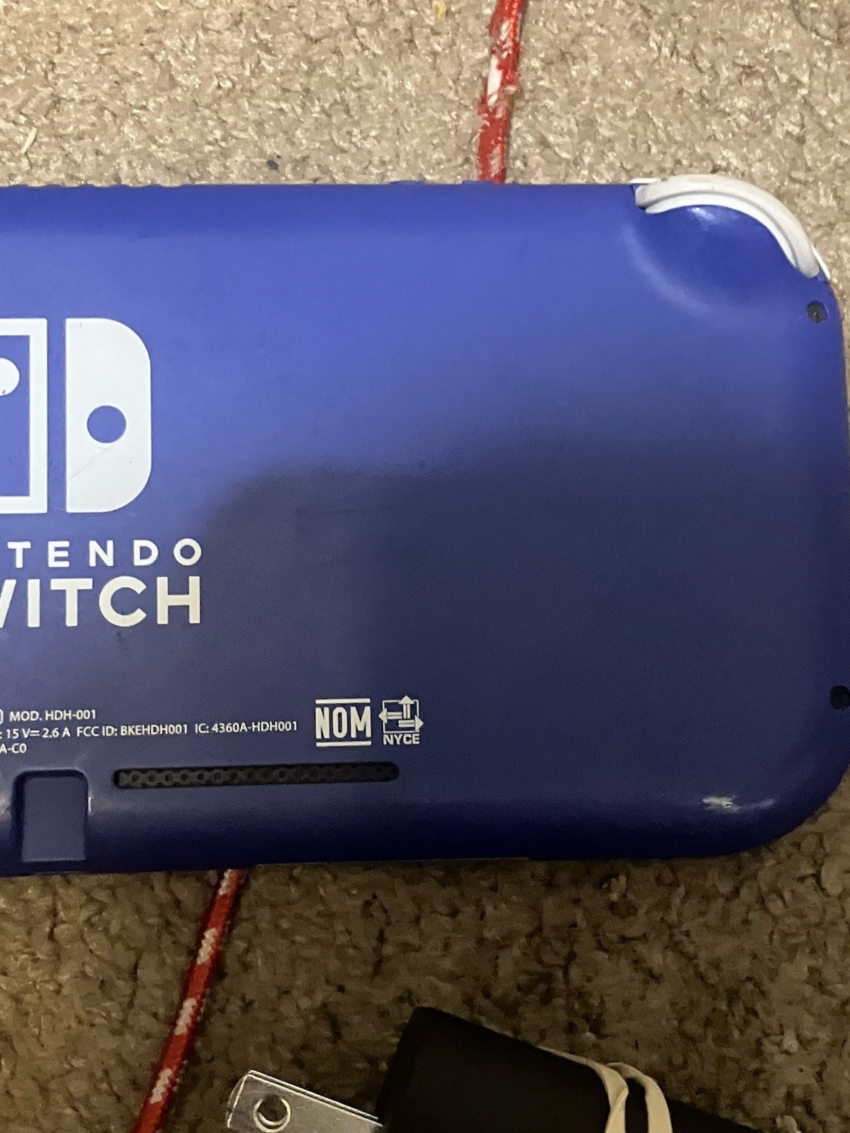 Authentic & Tested Blue Nintendo Switch Lite Console & Charger, Works, Read