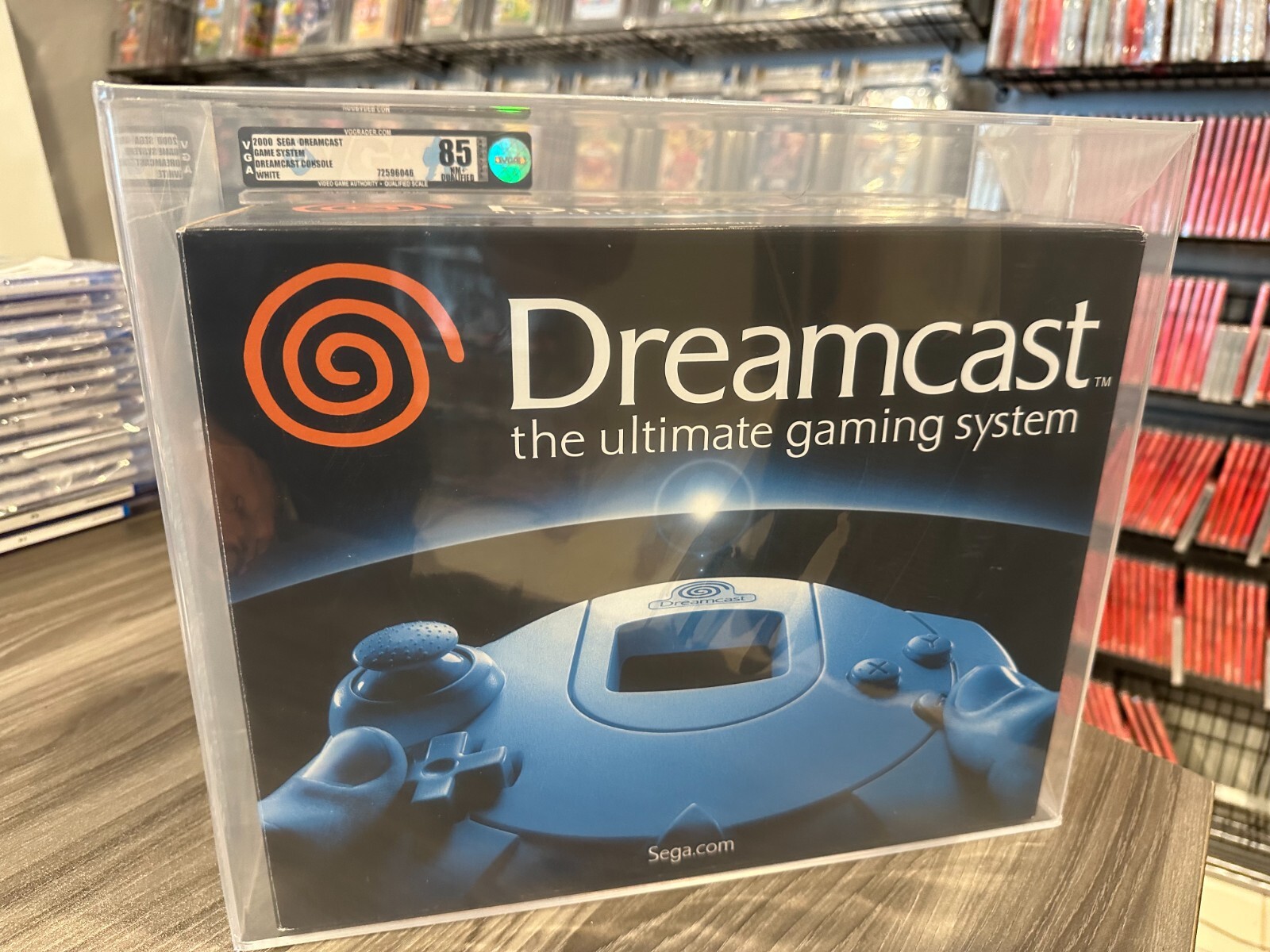 Sega Dreamcast Console System New Qualified GRADED VGA 85 NM+ QUALIFIED