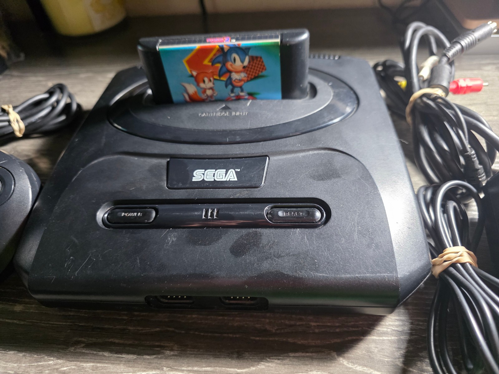 Sega Genesis Model 2 Console System MK-1631 W/ Controller, Cords & Sonic 2 Game