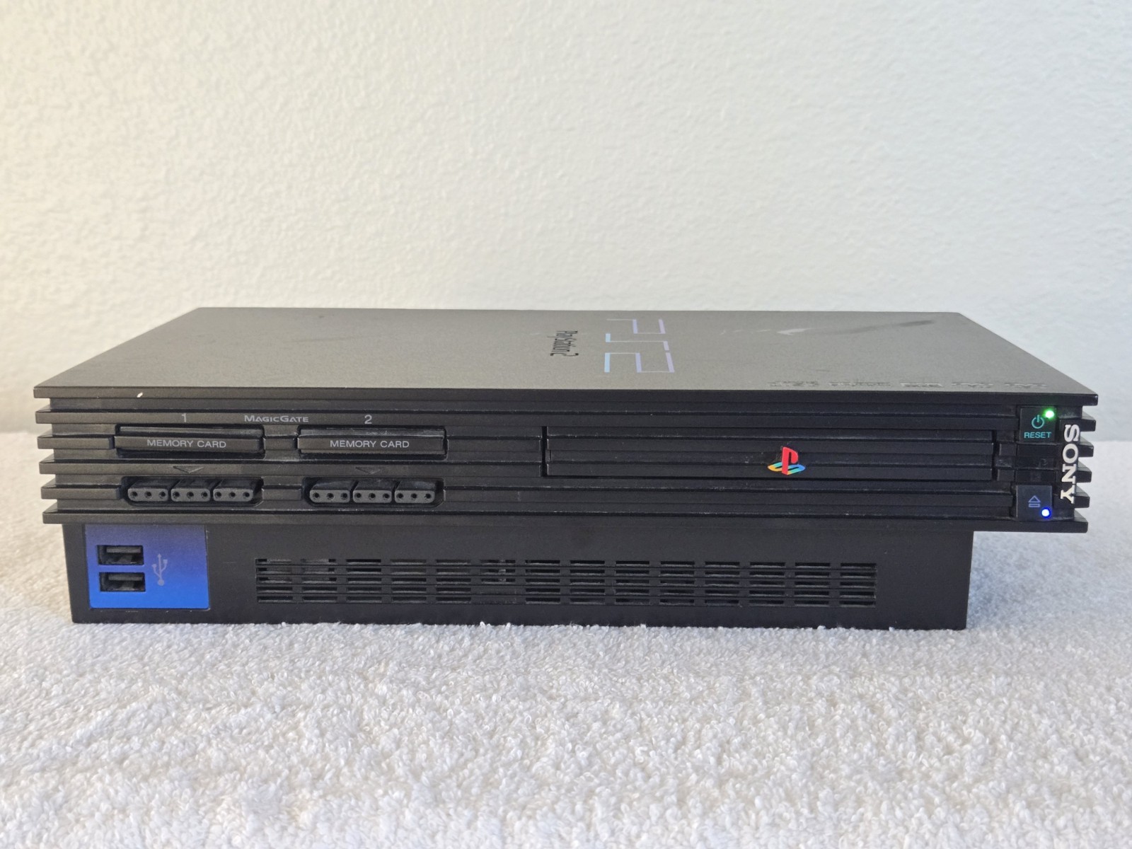Sony PlayStation 2 Console SCPH-50001 W/1 Controller, Memory Card, Cords TESTED