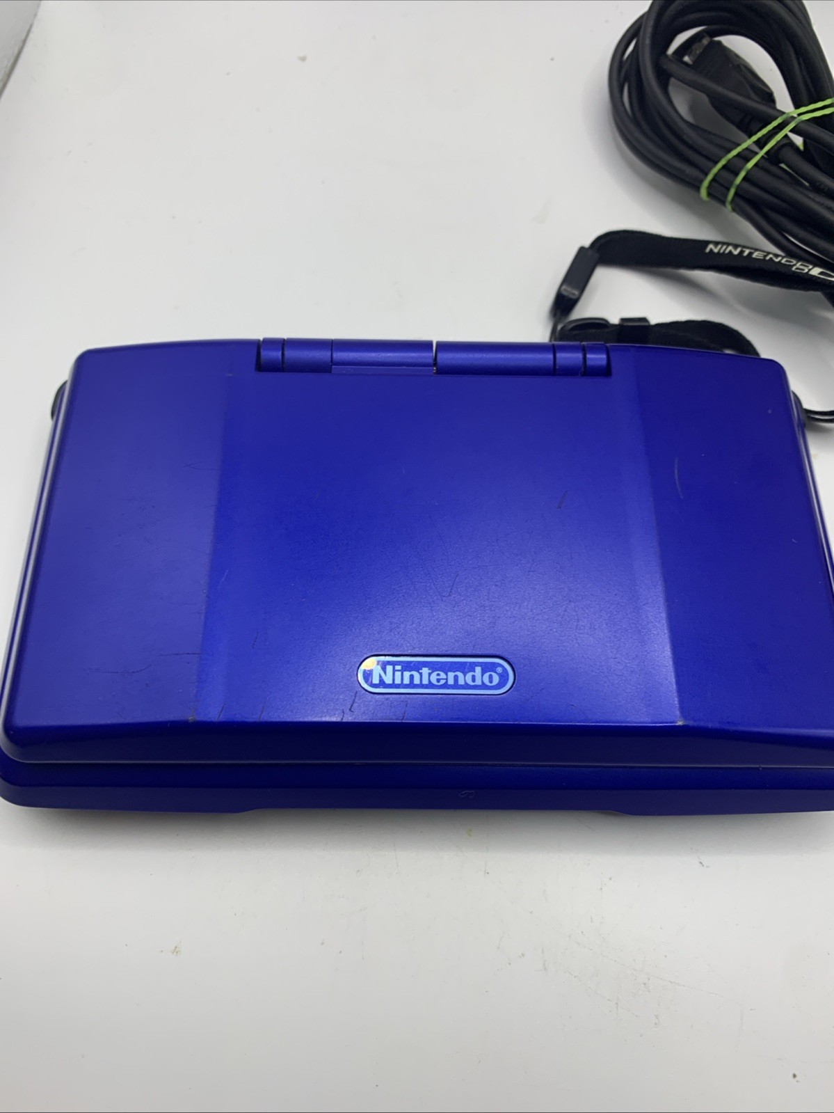 Nintendo Fat DS NTR-001 Console 2004 Blue, Tested Includes Charging Cord & Game
