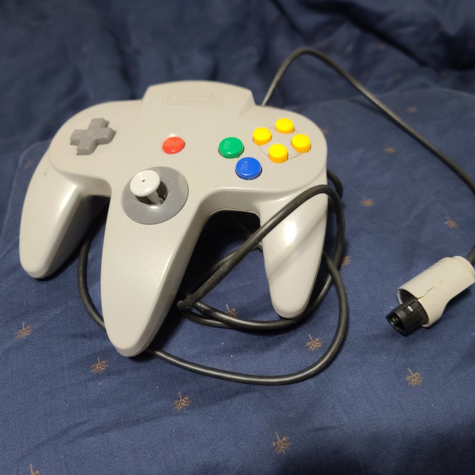 Nintendo 64 Black Console W/ 2 Controllers (Grey & Trans. Purple) & Accessories