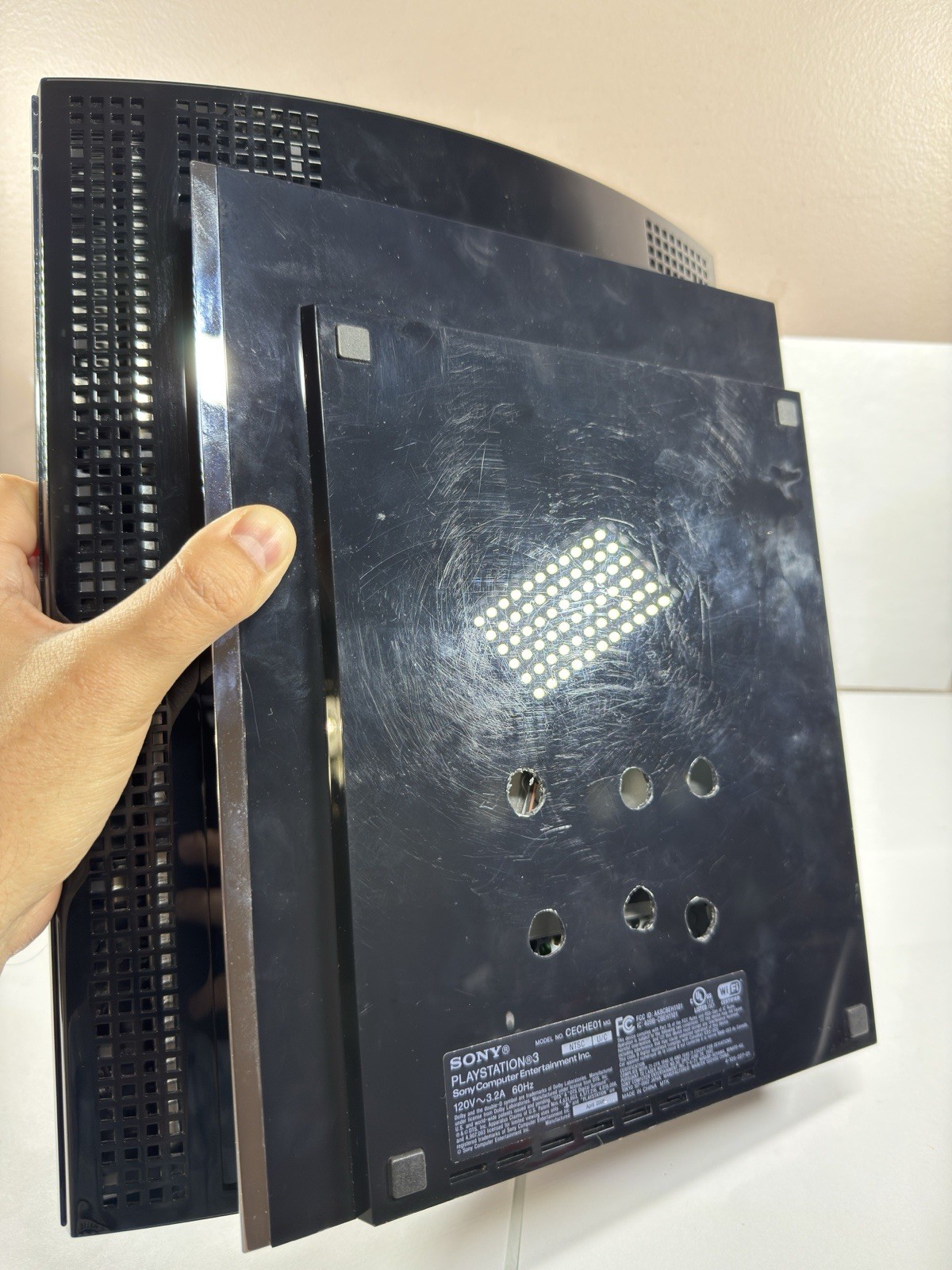 Sony PlayStation 3 PS3 CECHE01 MG 80GB Backwards Compatible Console FOR PARTS!