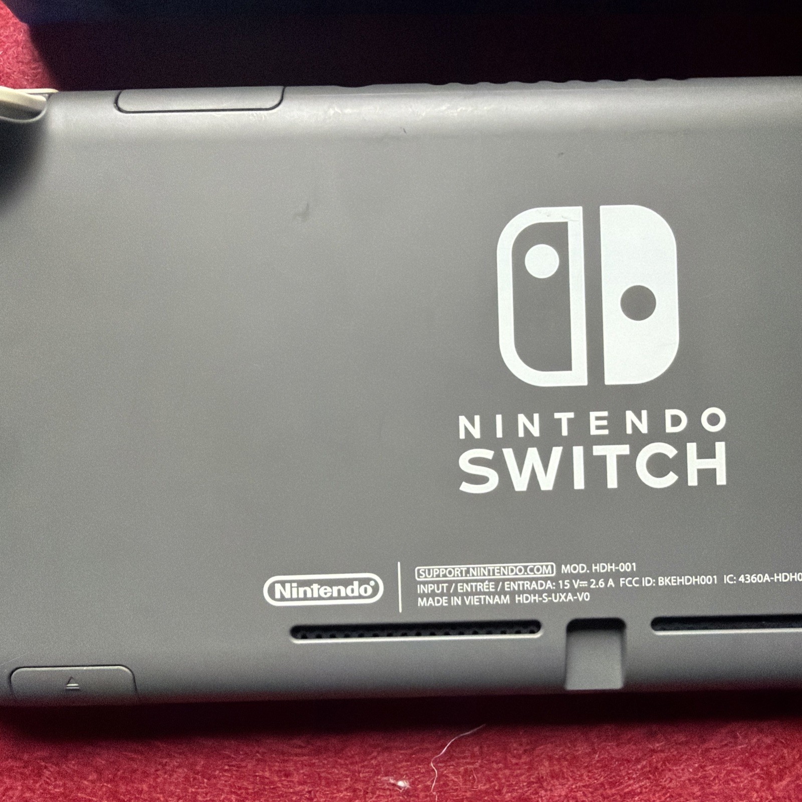 Nintendo Switch Lite Gray Handheld Console With Charger Tested And Working
