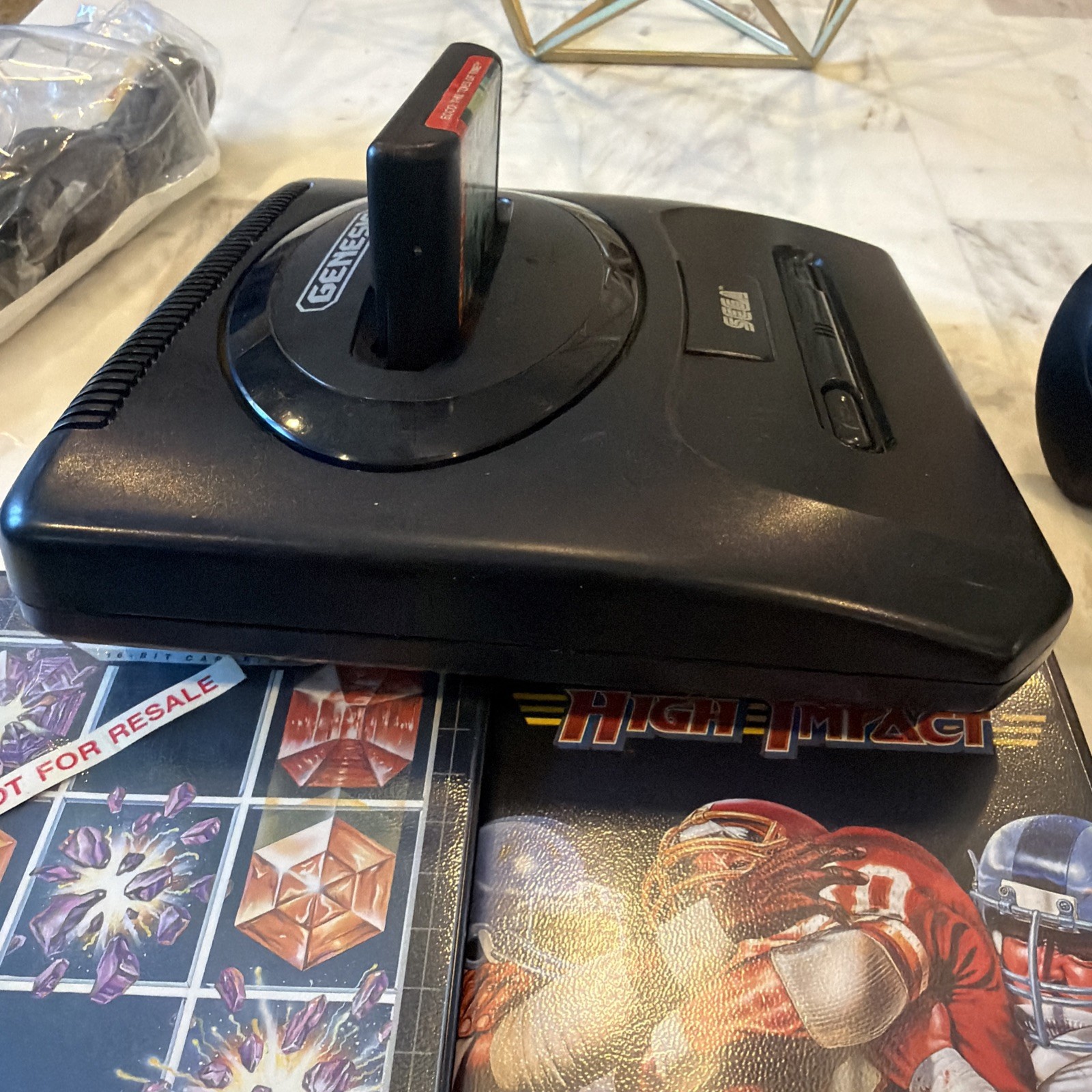 Sega Genesis Model 2 Console System Bundle Cords & Controller 3 Games