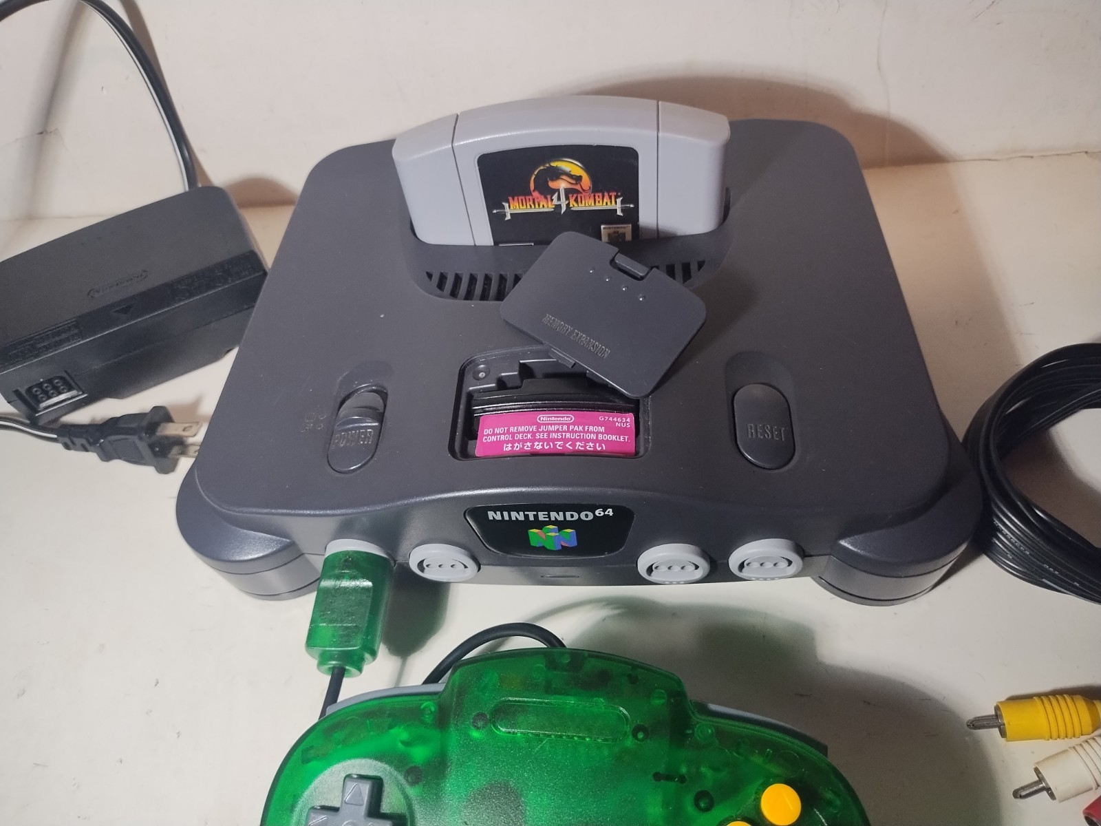 Nintendo 64 Control Deck Console System w Game Tested