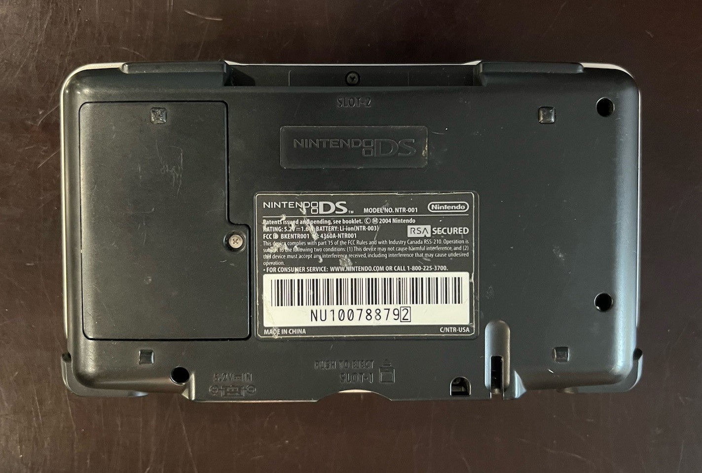 Nintendo DS Original Console NTR-001 Titanium Silver