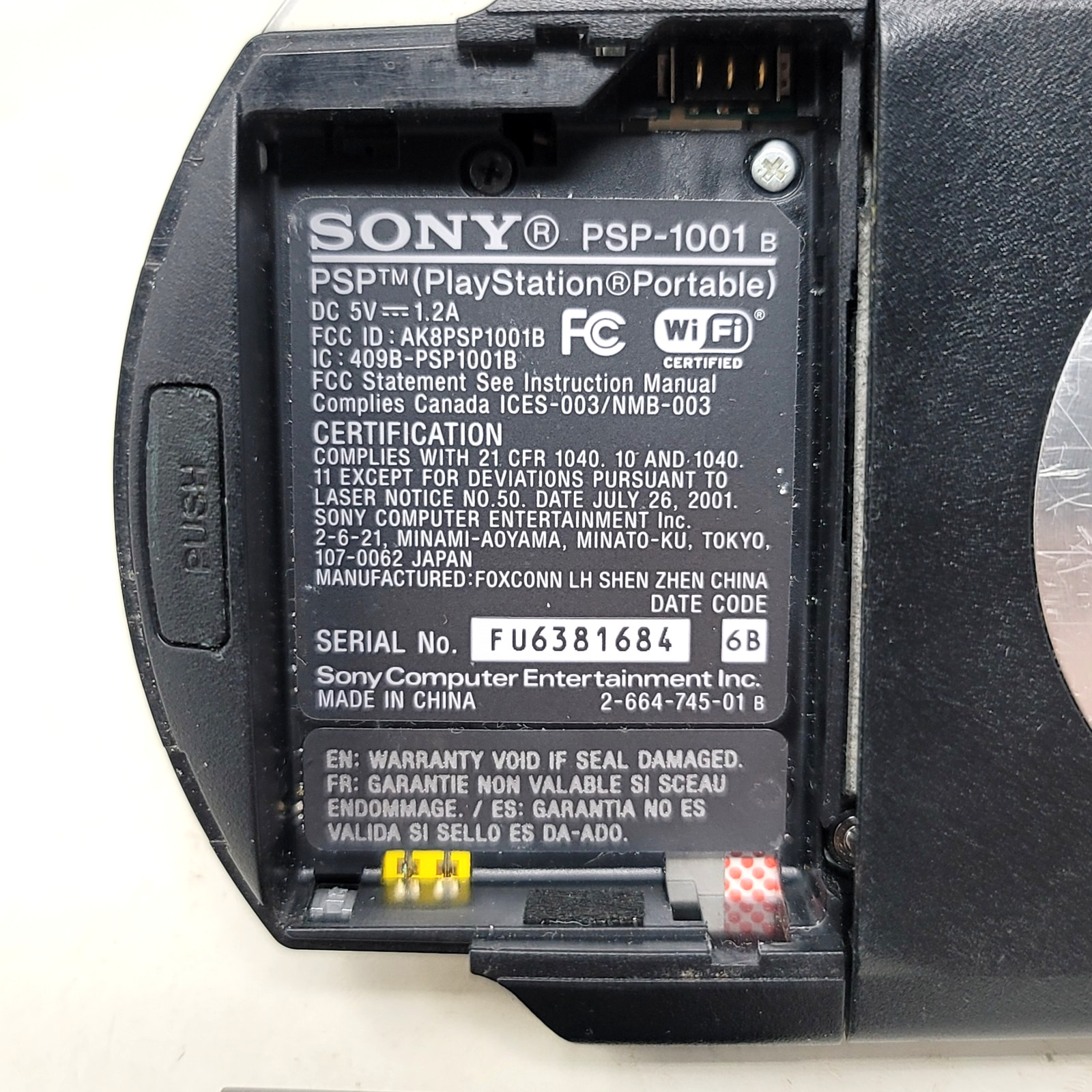 Sony PSP-1001 Handheld Console W/ Charger & New BATTERY Tested (READ)