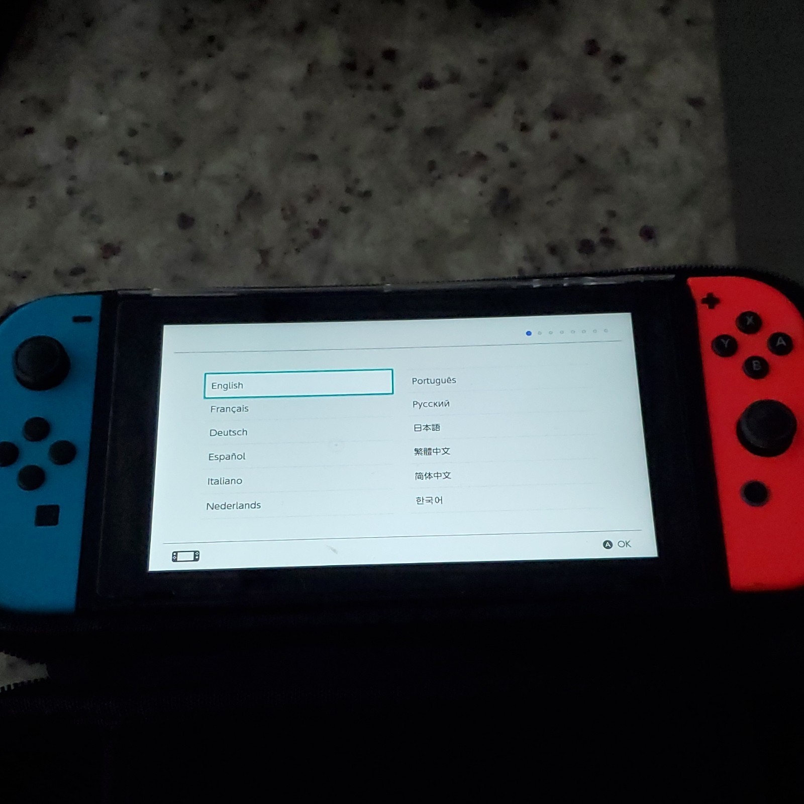 Nintendo Switch Console Blue/Red Joy-Con Dock HDMI USB-C Charger Wi-Fi