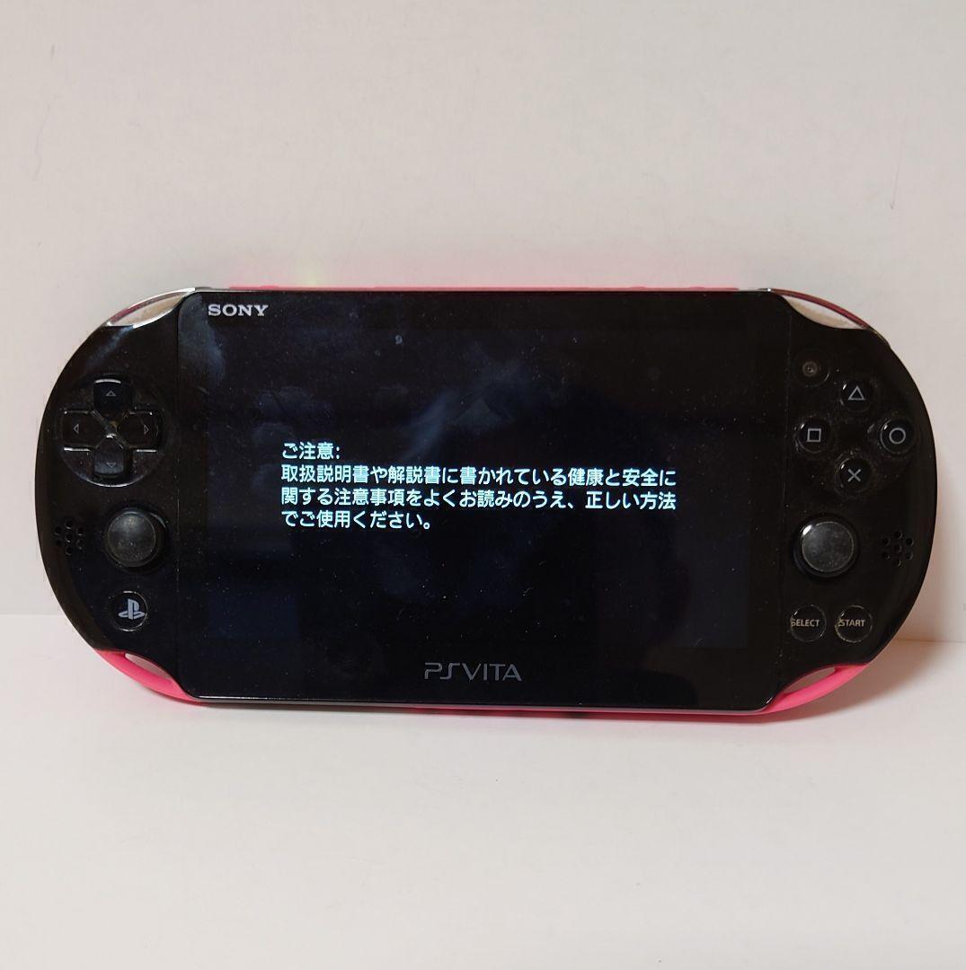 SONY PlayStation PS Vita PCH-2000 ZA15 Wi-Fi Pink Black Console Working Tested