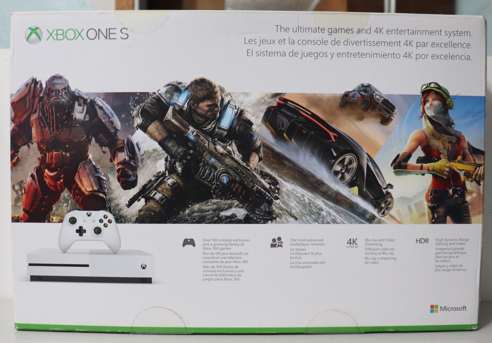 BRAND NEW Microsoft Xbox One S 1TB White 4K Console Factory Sealed