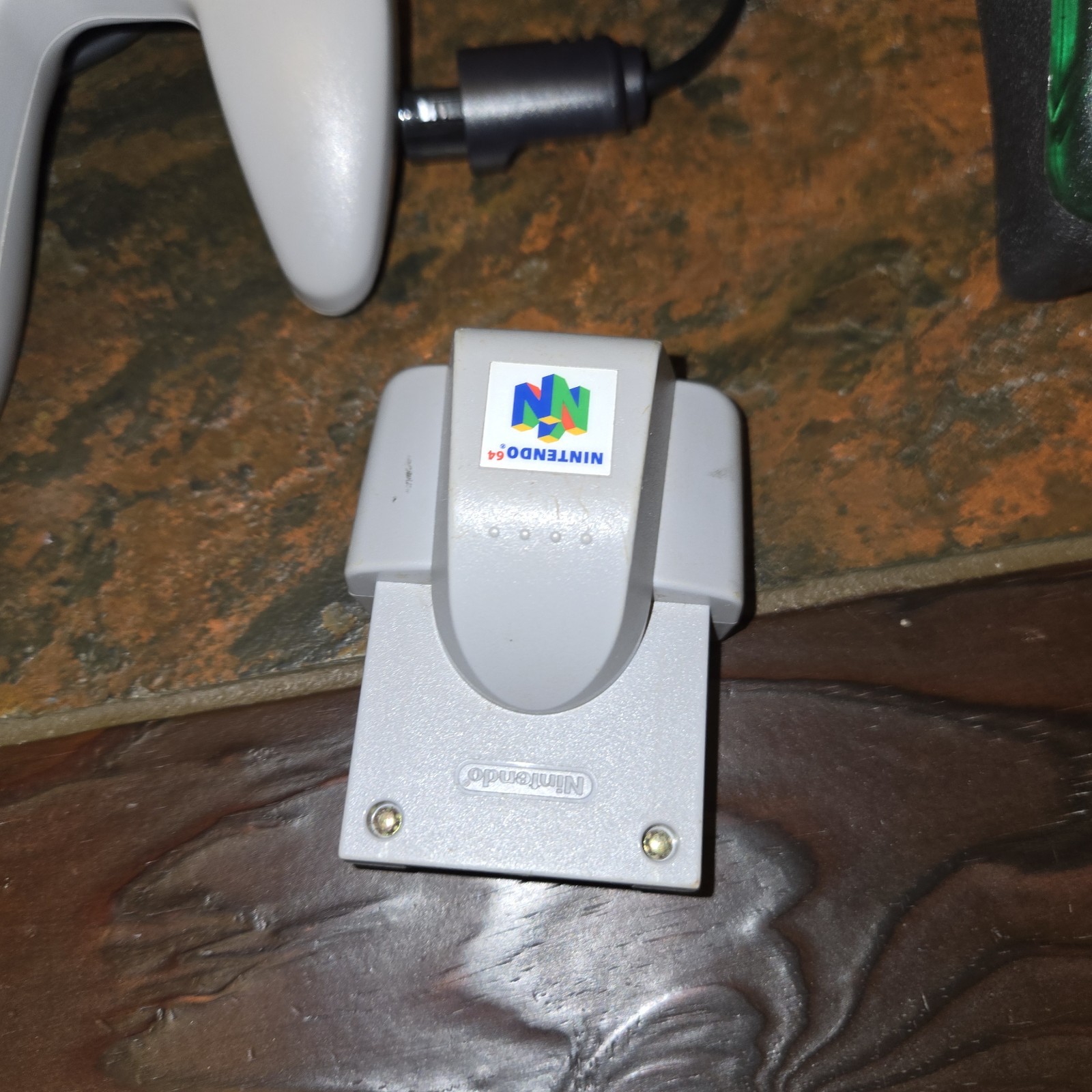 Nintendo 64 N64 Console With 3 Controllers Purple,Gray,Green + Wires Tested