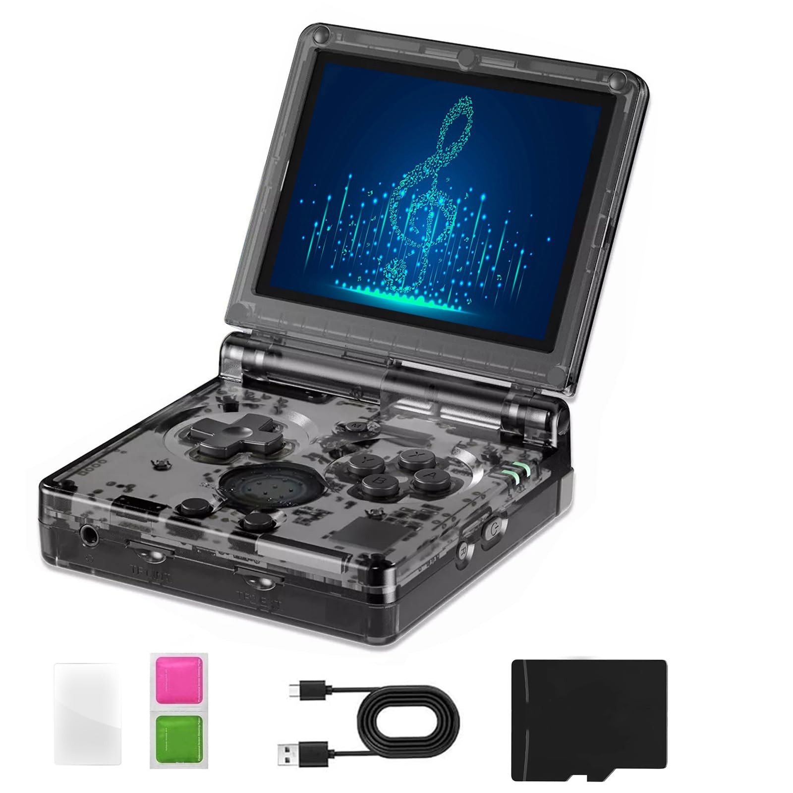 RG35XXSP FILP Game Console,3.5 Inch IPS Screen 640×480,Built-in 64GB+128GB TF…