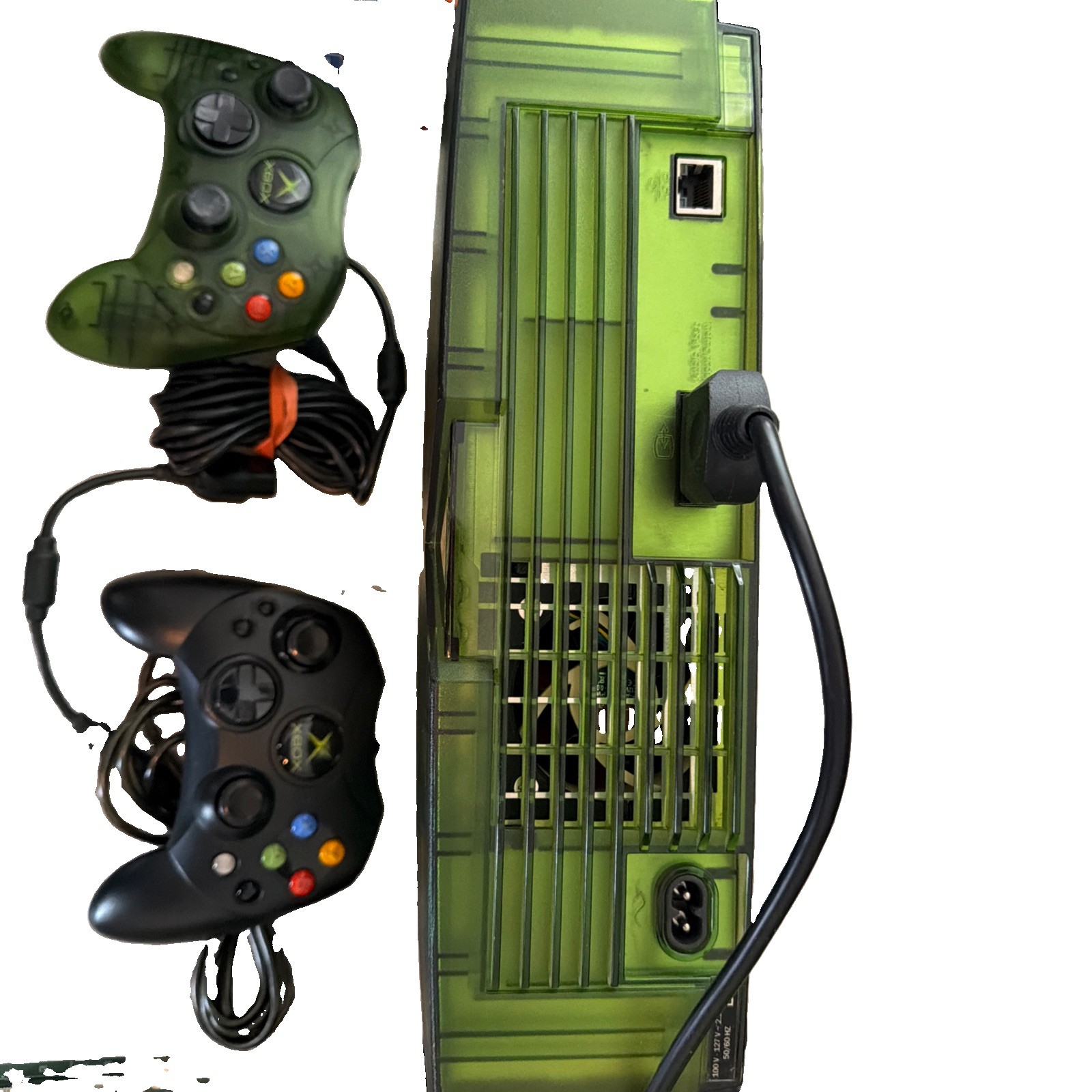 Microsoft Xbox Original: Halo Special Edition Console W/ Green Controller READ!!