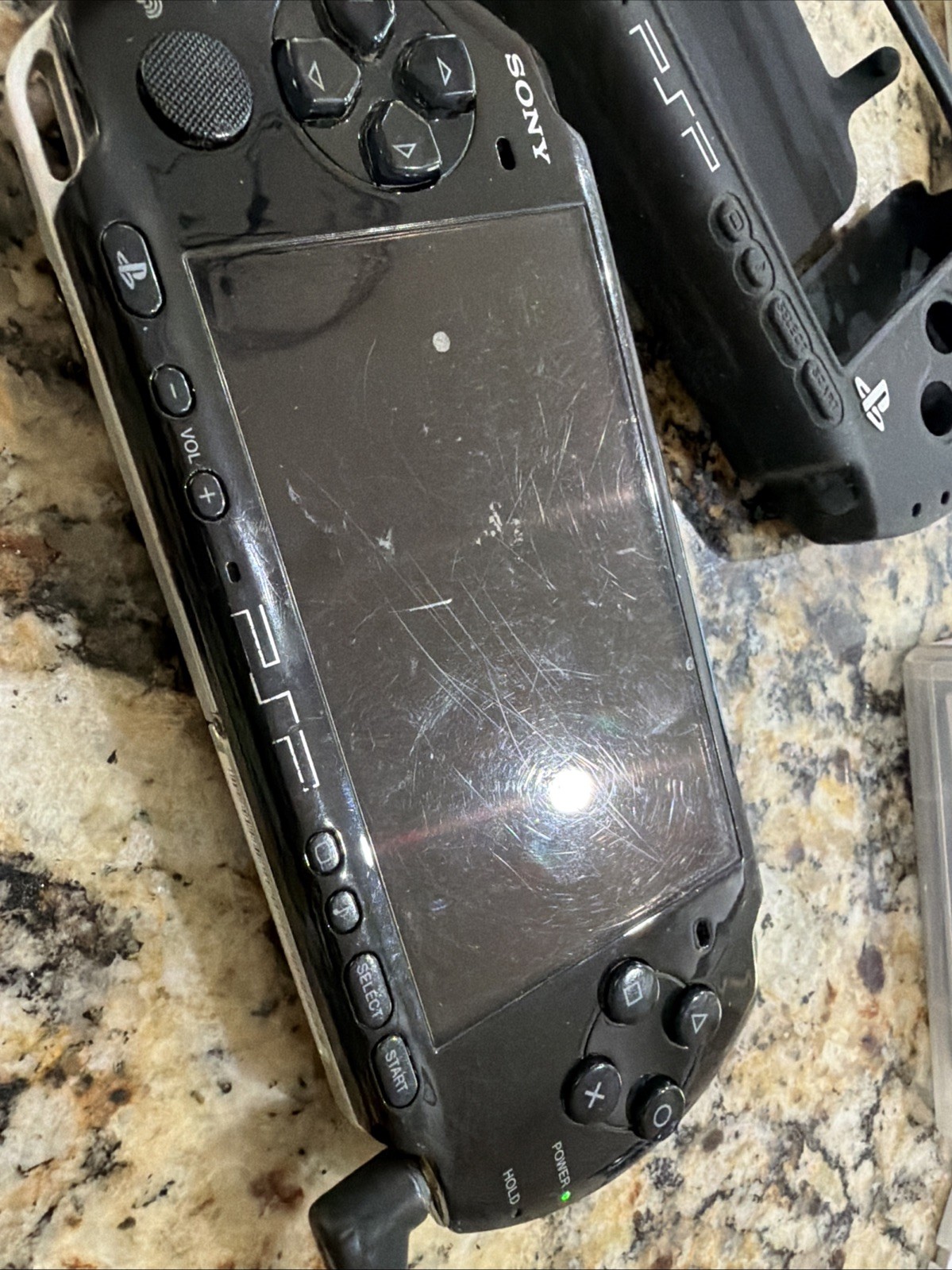 Sony Playstation Portable PSP PSP-3001 Plus 3 Games, No Battery Or Cover