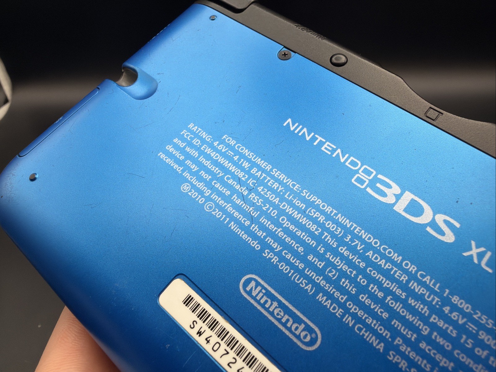 Nintendo 3DS XL Blue Black Handheld Console System Tested Working Fast Shipping
