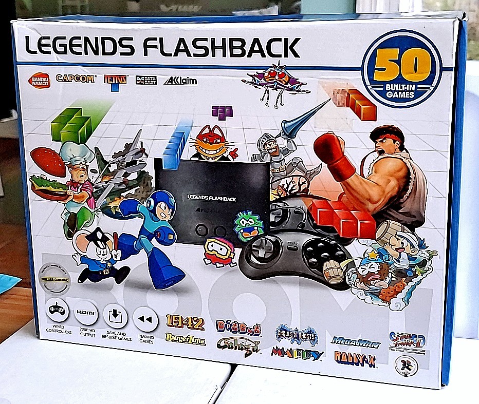 🔥🎮⬛🎮🔥 2018 Legends Flashback Console 50 Games Arcade Sega Nintendo NES ✅ CIB