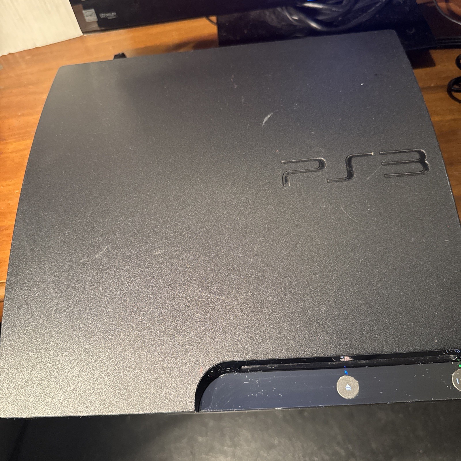 PS3 Black CECH 2500A 160GB Console Slim W Cables And 1 Comtrol