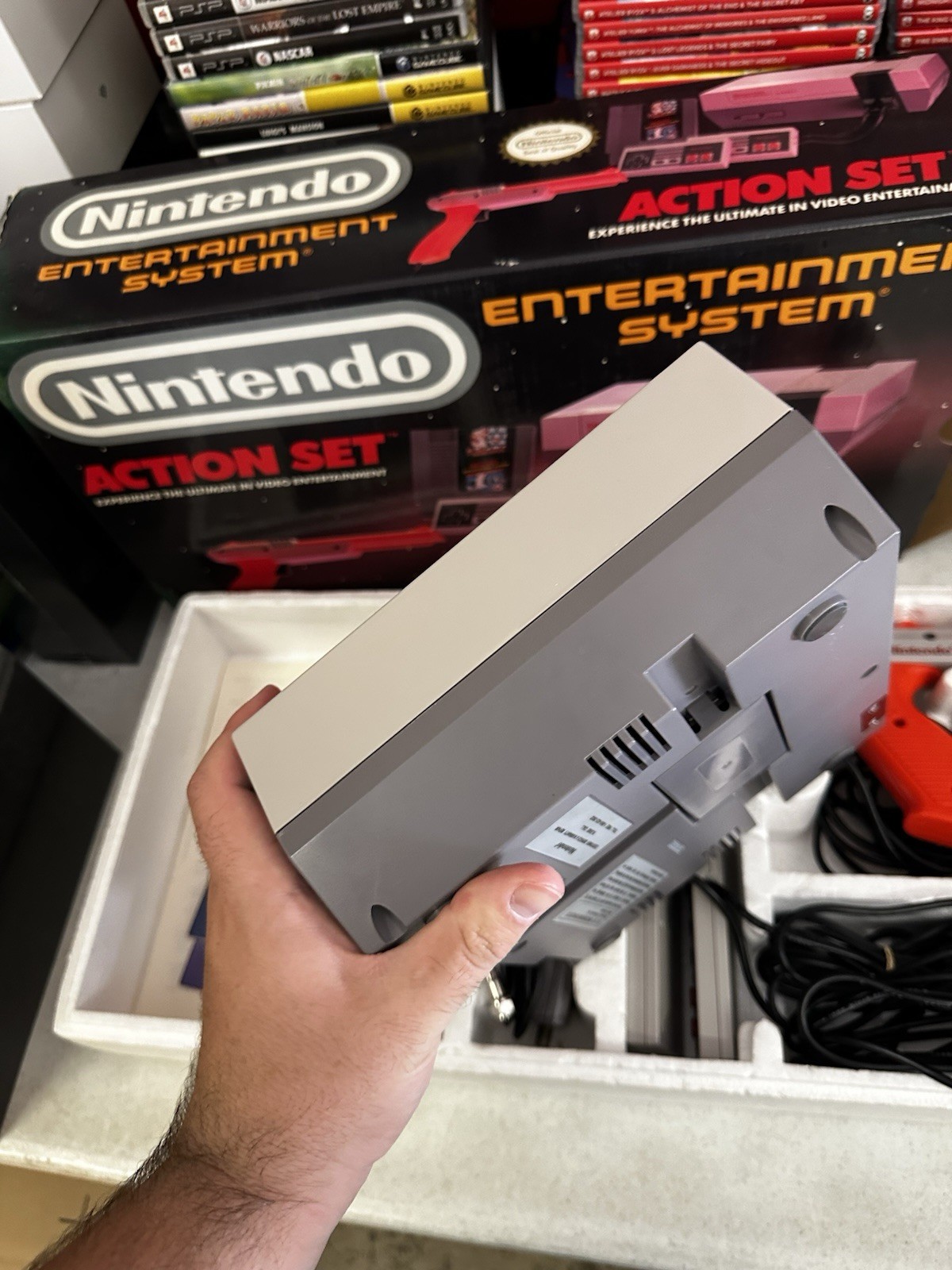 Nintendo NES Action Set Console – Complete In Box – Tested – Authentic – Clean!