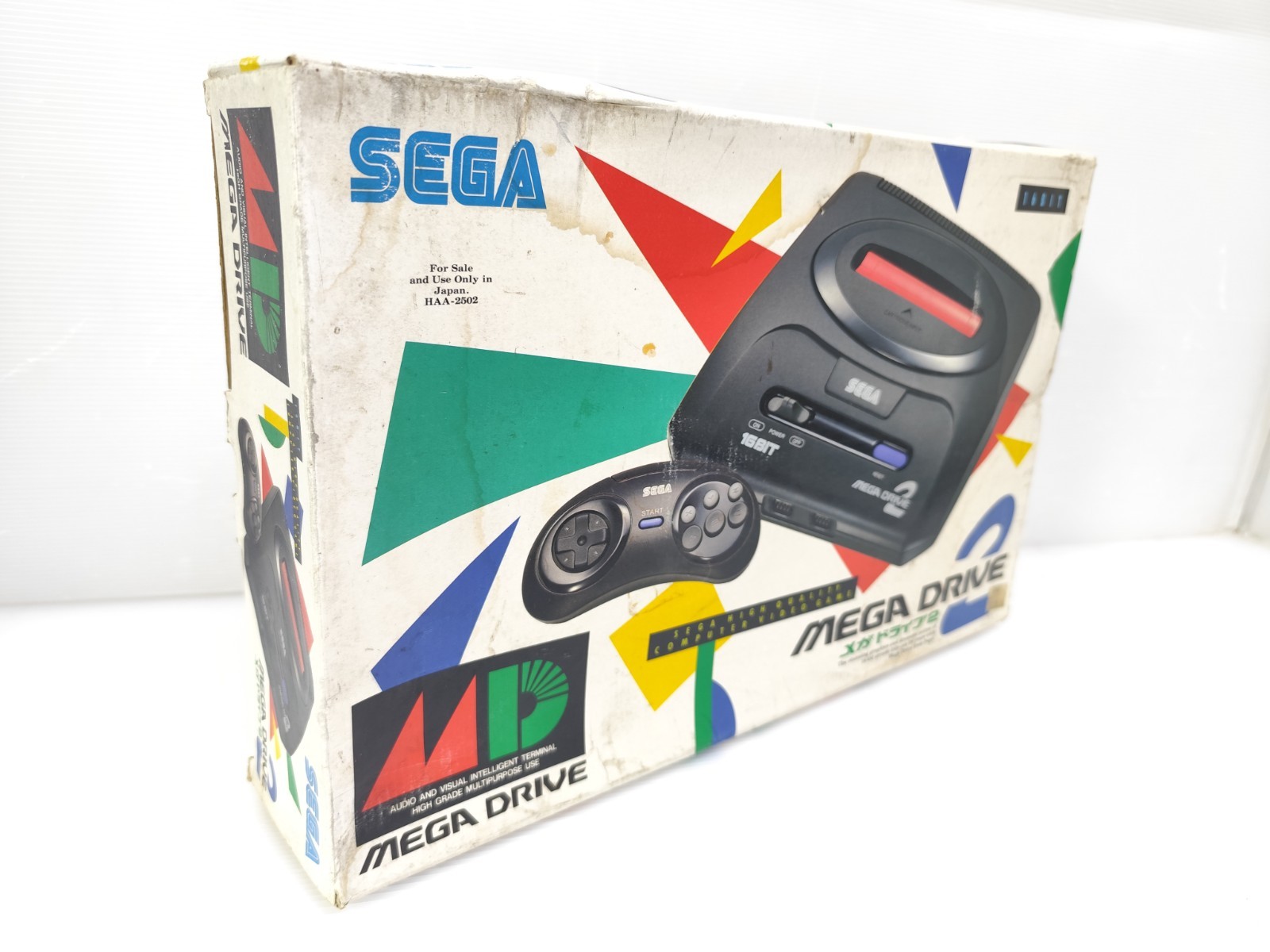 Sega Megadrive Genesis Console HAA-2510 w/Box match Serial Number NTSC-J Japan