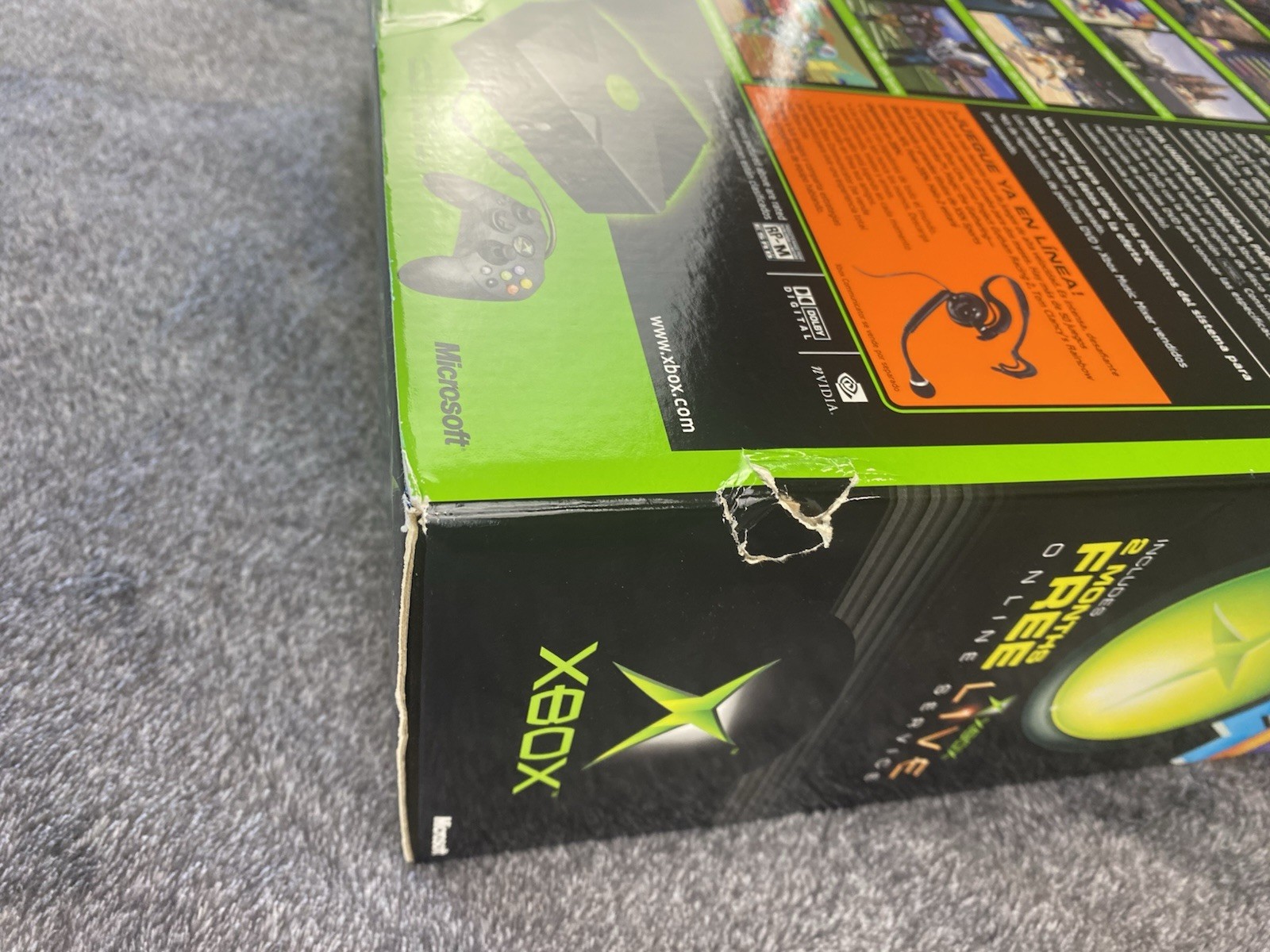 Original Microsoft Xbox Console System Complete In Box CIB NO GAME
