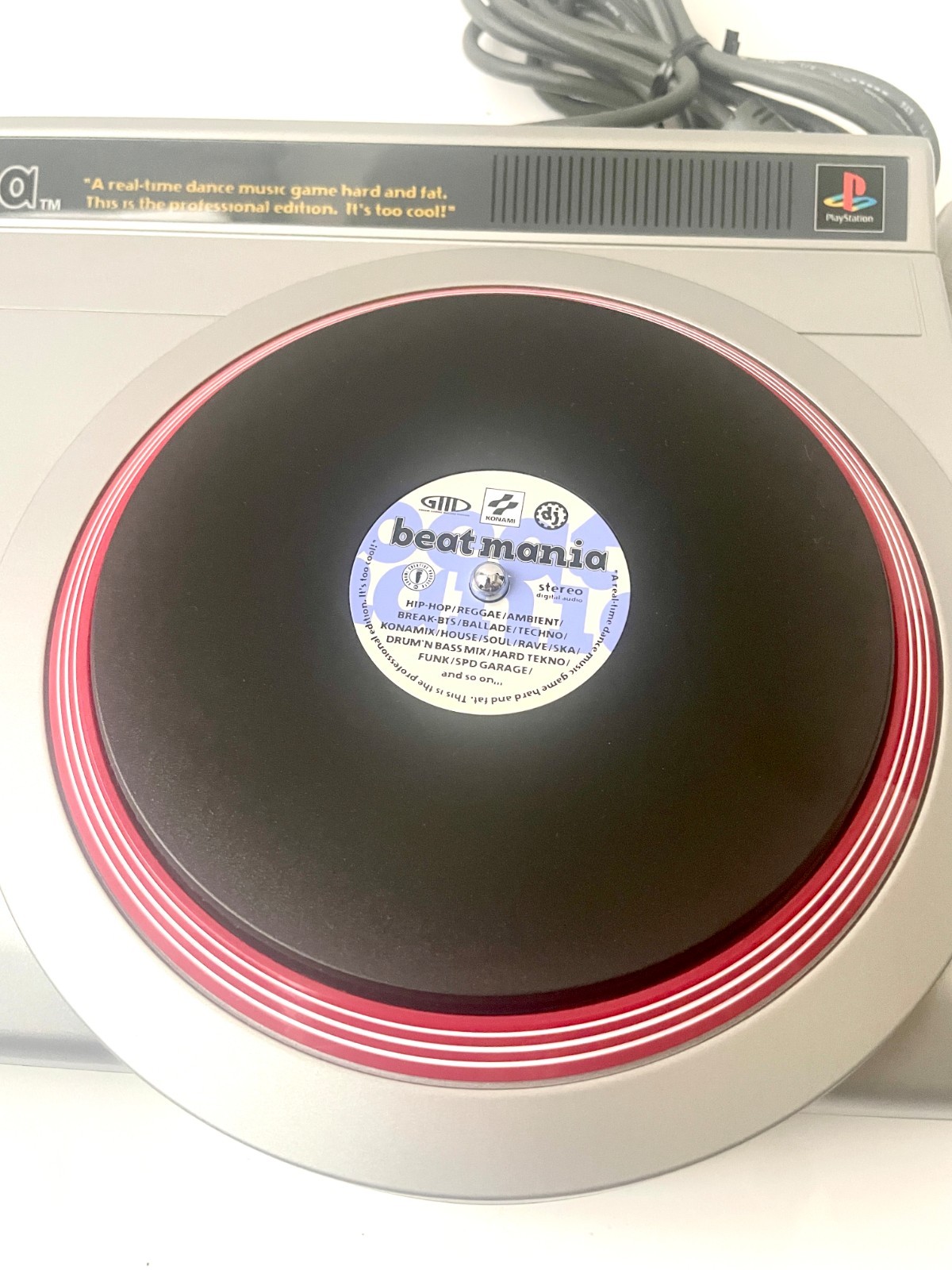 Konami beatmania DJ Station Pro Controller for PS1 Boxed with 2 Rhythm Games