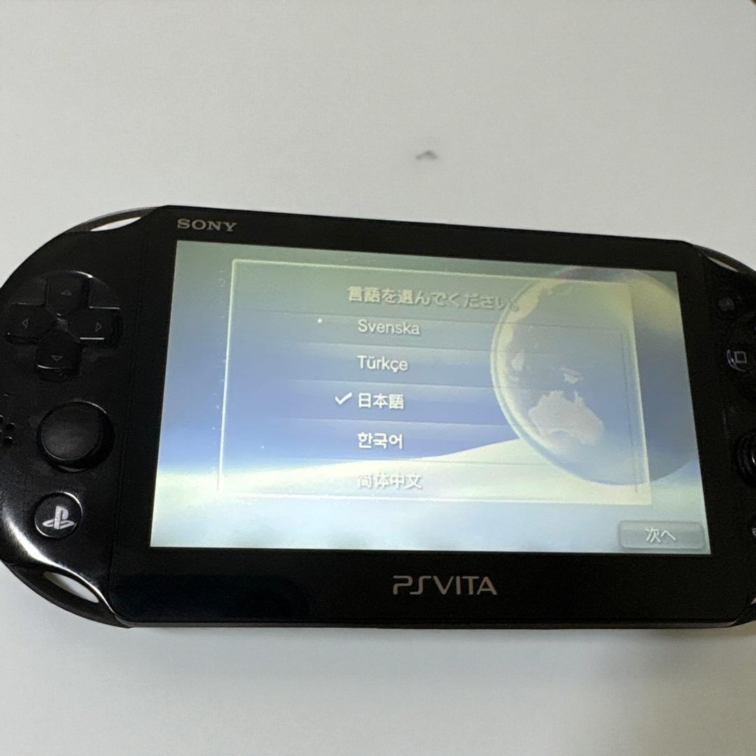 PlayStation Vita PCH-2000 Wi-Fi Black Tested Working Console Used From Japan
