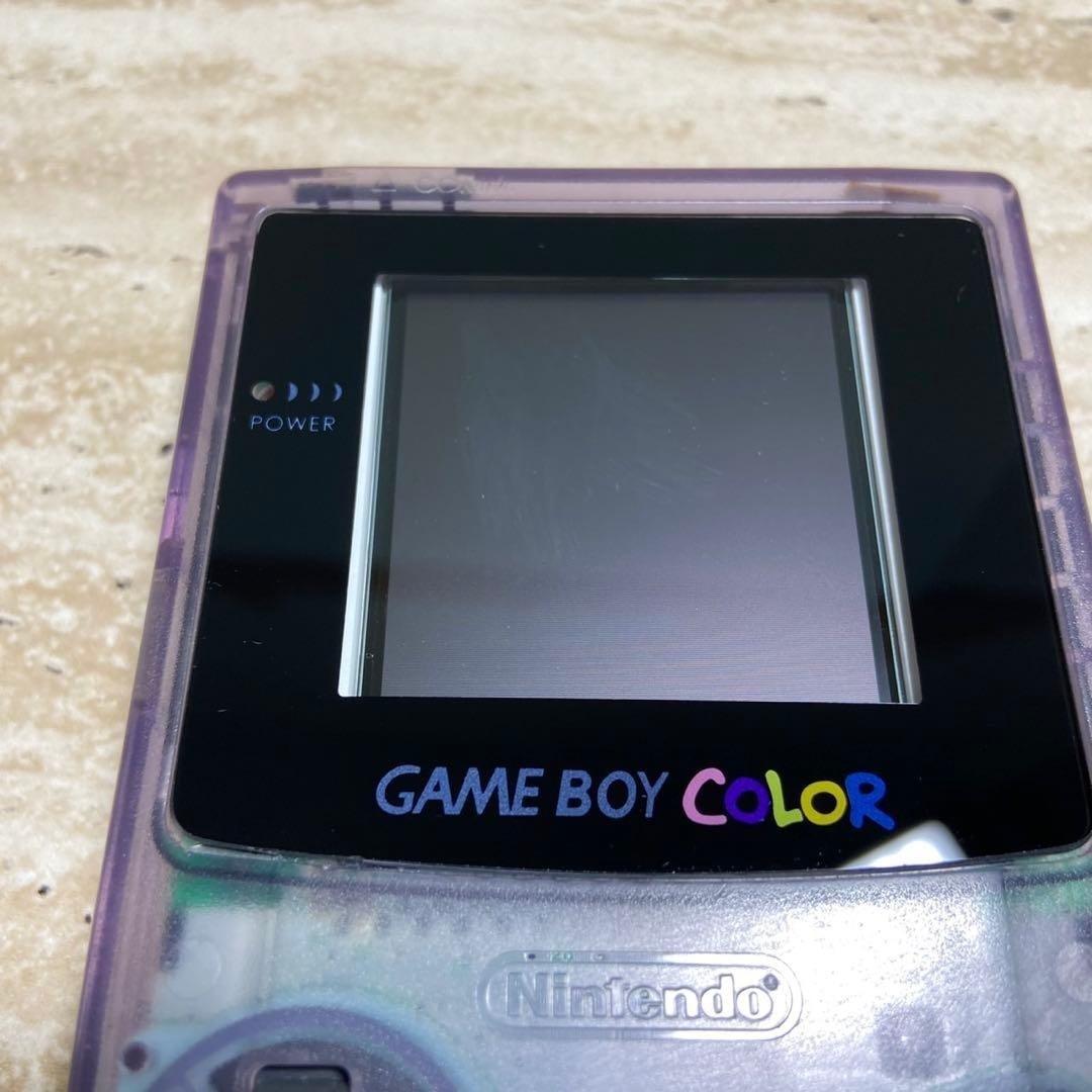 Nintendo Game Boy Color Clear Purple IPS LCD Custom Console 7021