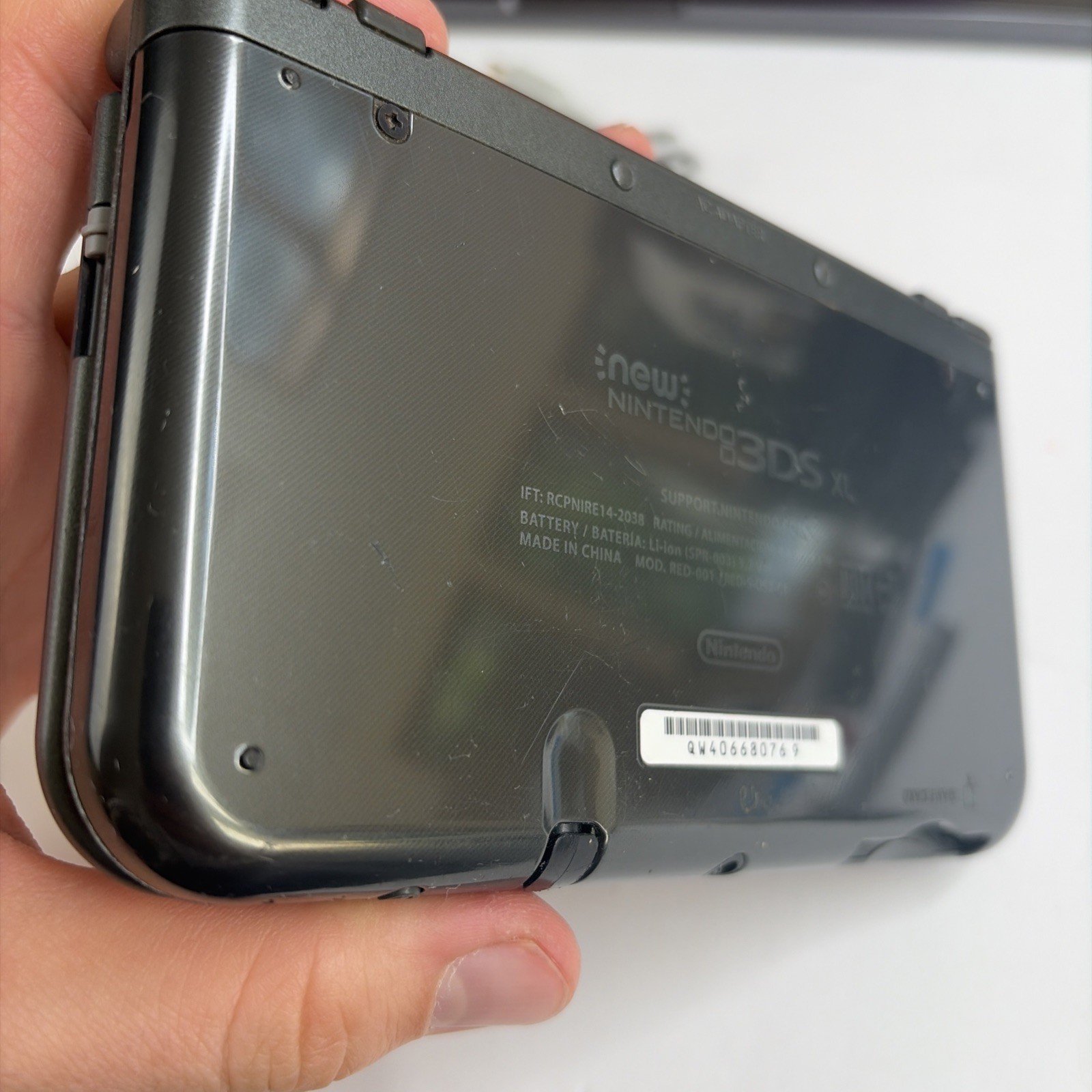 New Nintendo 3DS XL Gray Black Console, Top IPS Charger Stylus US Version