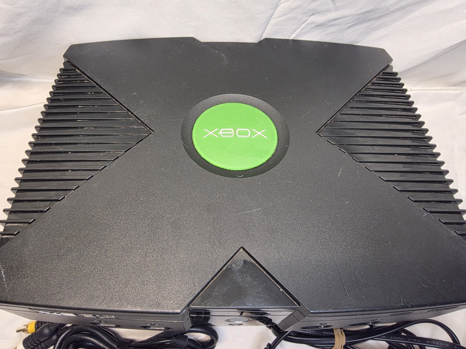 Microsoft Original Xbox Console W/ Cables *No Controller* Tested