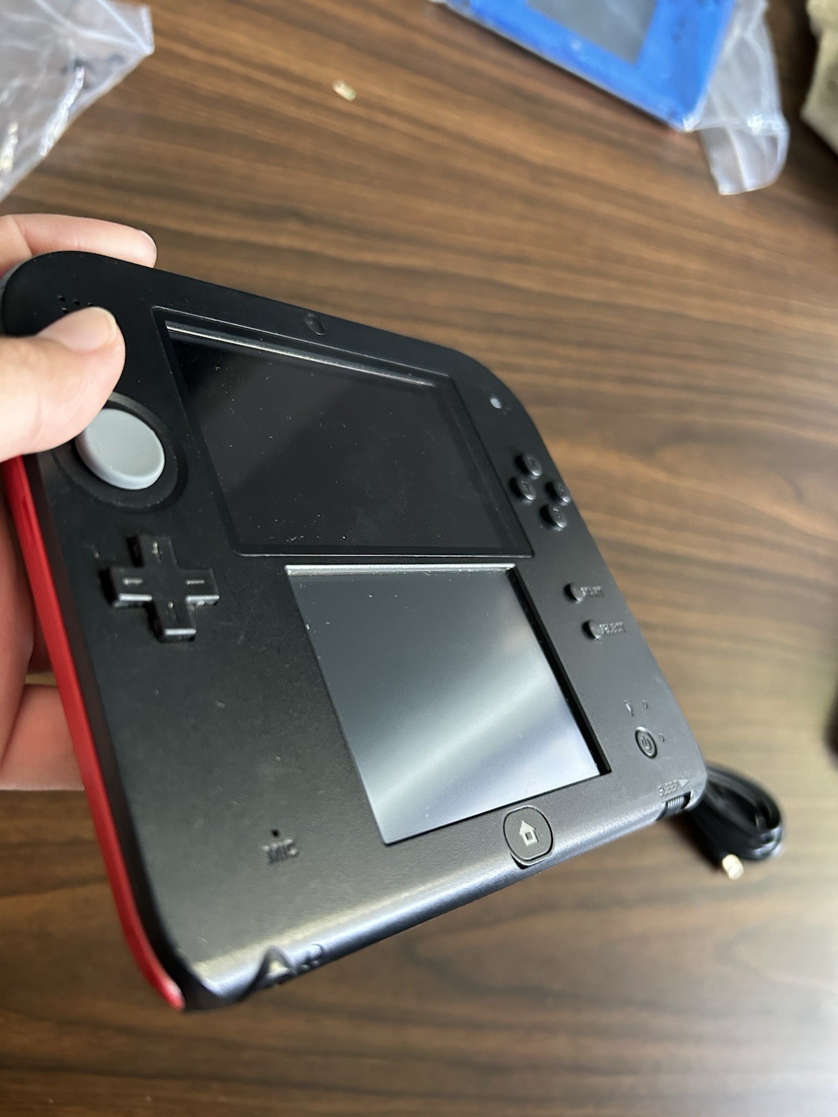 Nintendo 2DS red &black Console & charger | USA | Tested Working FAST SHIPPING