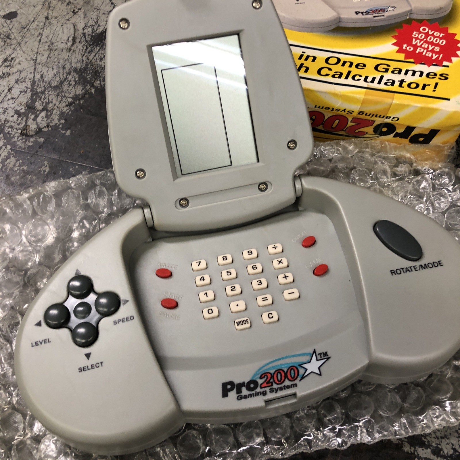 VTG Game Pro-Tech Pro 200 Gaming System Tested 1998 Hand Held Toy New