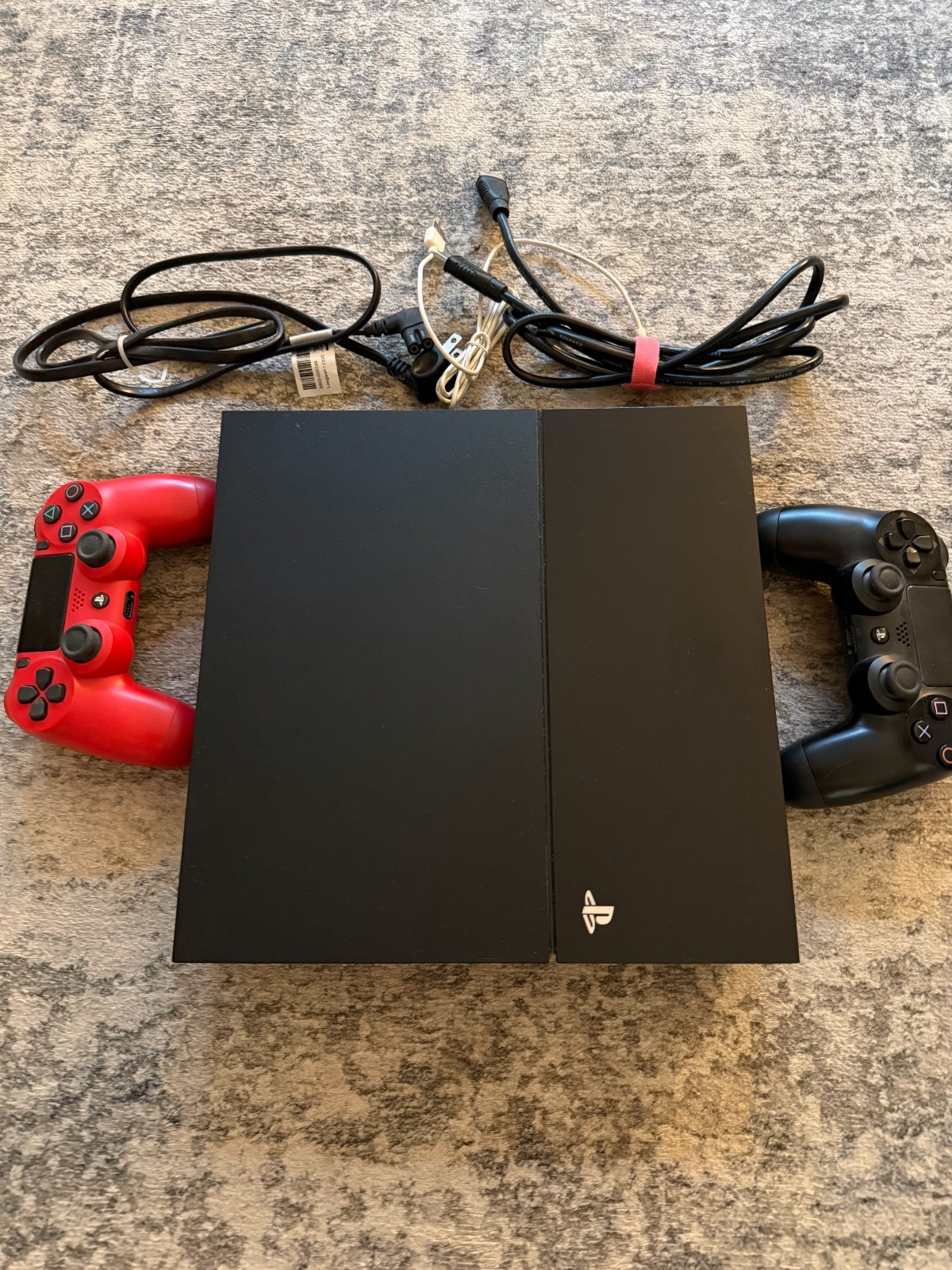 Sony Playstation 4 500GB Black Console W/ Controller, Cords Tested & Games.
