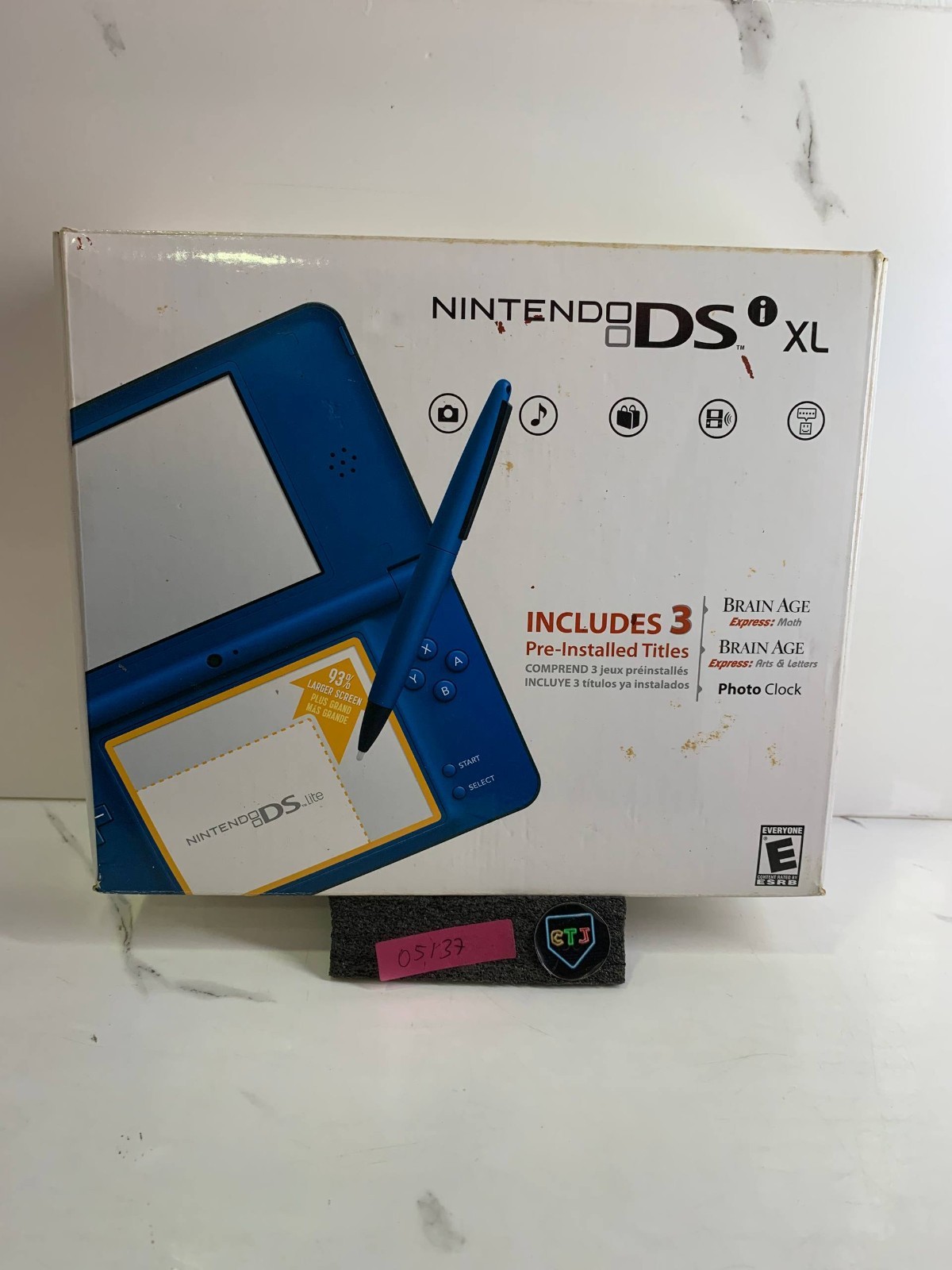 Nintendo DSi XL midnight blue with Box COMPLETE – excellent condition