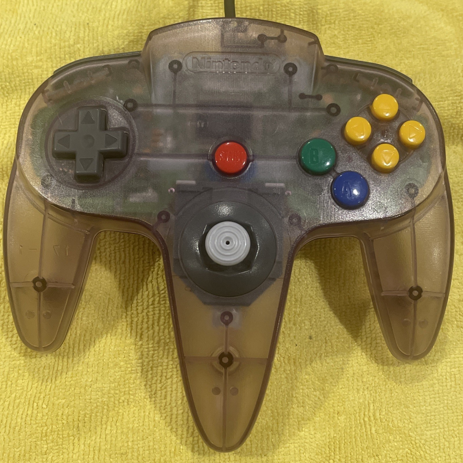 Nintendo 64 Console Bundle w/2 OEM Controllers Gray & Atomic Purple Clean Tested