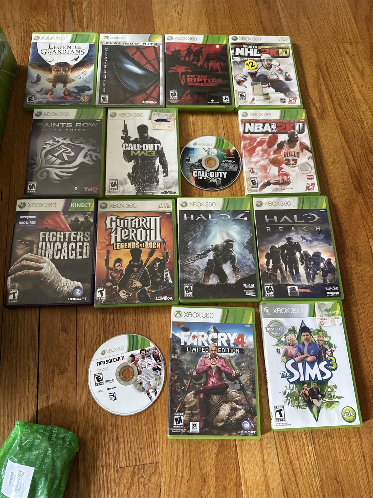 Xbox 360 Arcade 60GB Console Bundle Microsoft W 15 Games