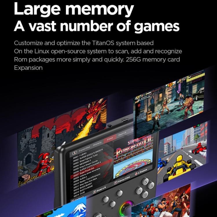 H5 5″ IPS Handheld Game Console RGB Retro Arcade Portable Game 64GB 128GB