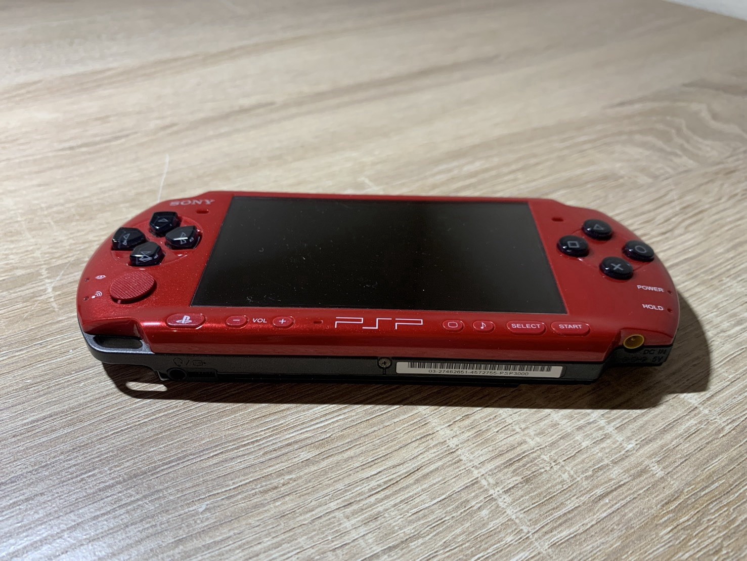 0870 Sony PlayStation PSP 3000 Red Black Normal TESTED