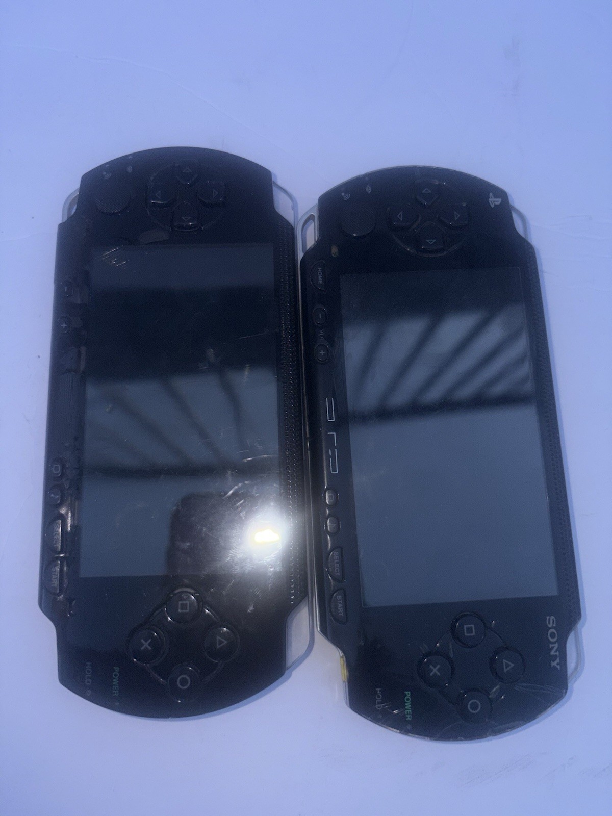 Lot Of 2 Sony PSP-1001 Console Handheld For Parts Repair No Battery Untested