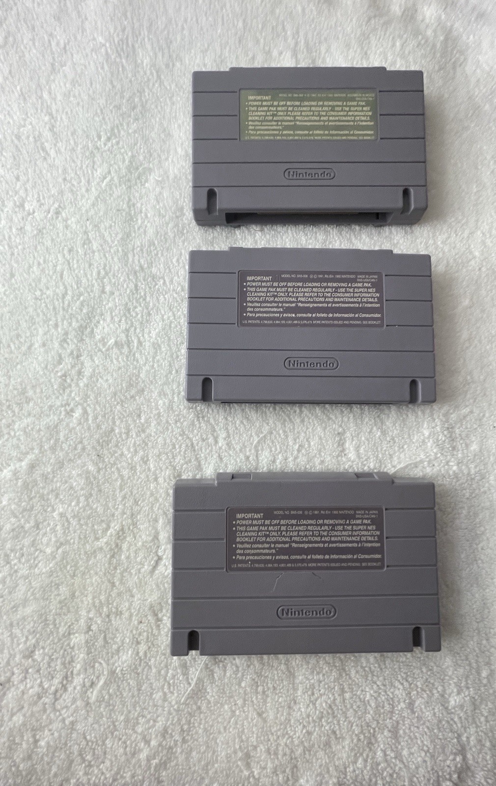 Super Nintendo SNES Mini JR Console System SNS-101-Bundle Lot- Cleaned & Tested