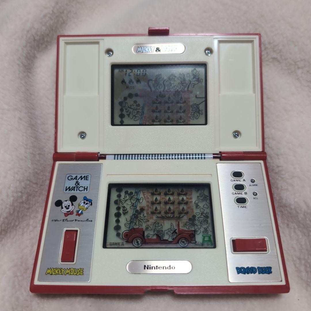 Nintendo Game & Watch Mickey & Donald DM-53 Japan 1982 F/S Vintage Collectible