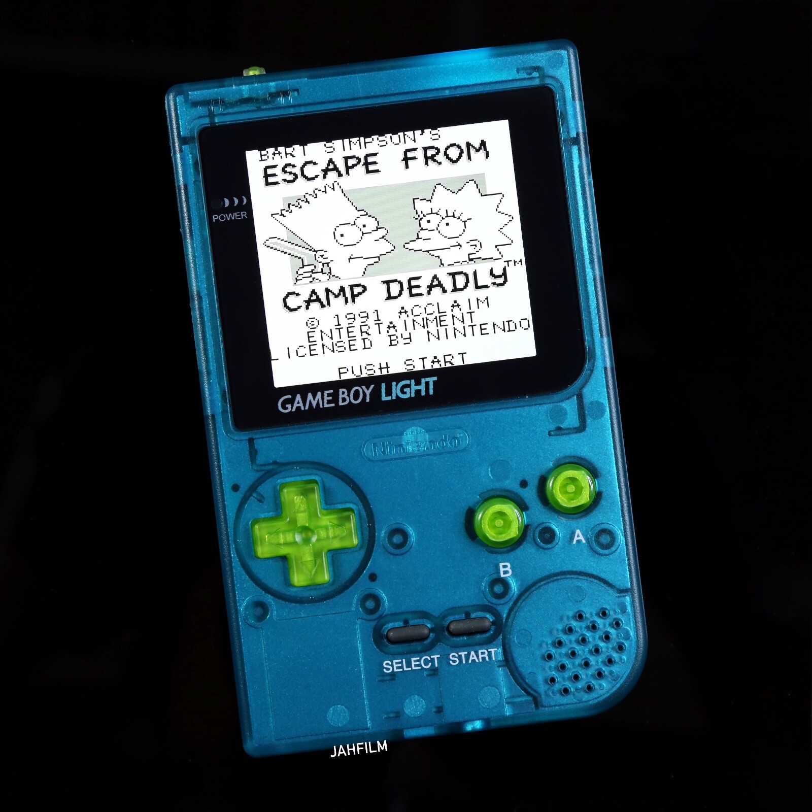 Custom Backlit Gameboy Pocket – Turquoise Blue & Green – IPS LCD Screen