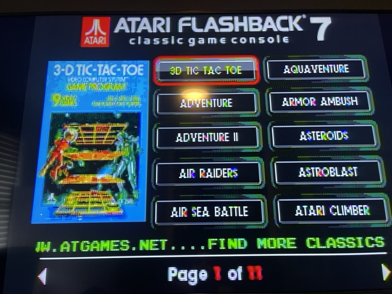 Atari Flashback 7 Classic Game Console 101 Built-in Games + Original Joysticks