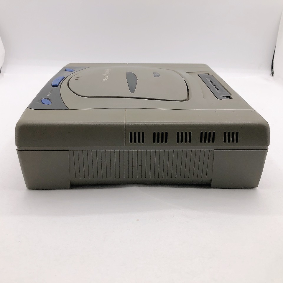Sega Saturn Console HST-3210 Gray with 2 Controllers Japanese ver System Tested